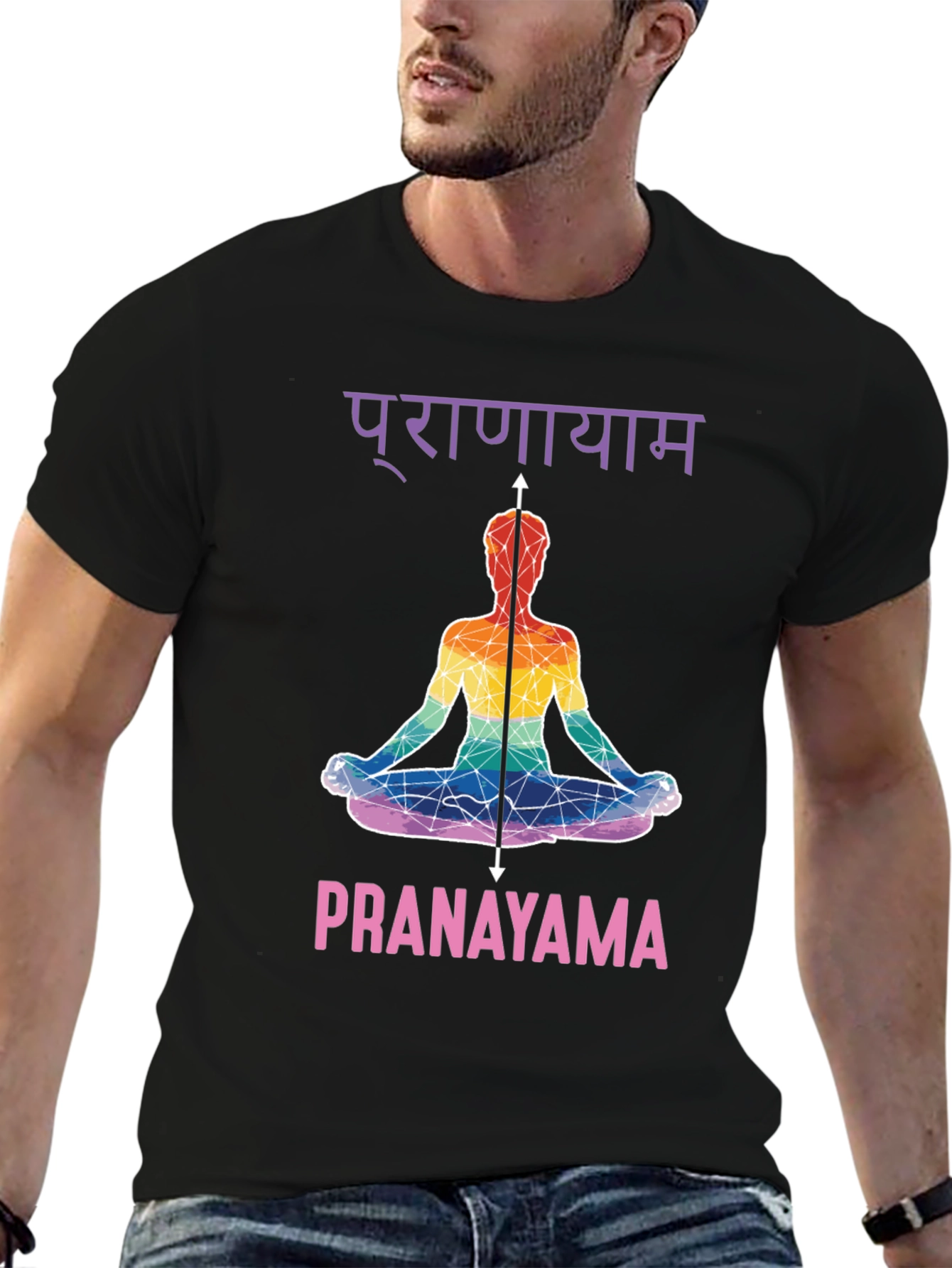 Pranayama Yoga T-Shirt - Meditative Design