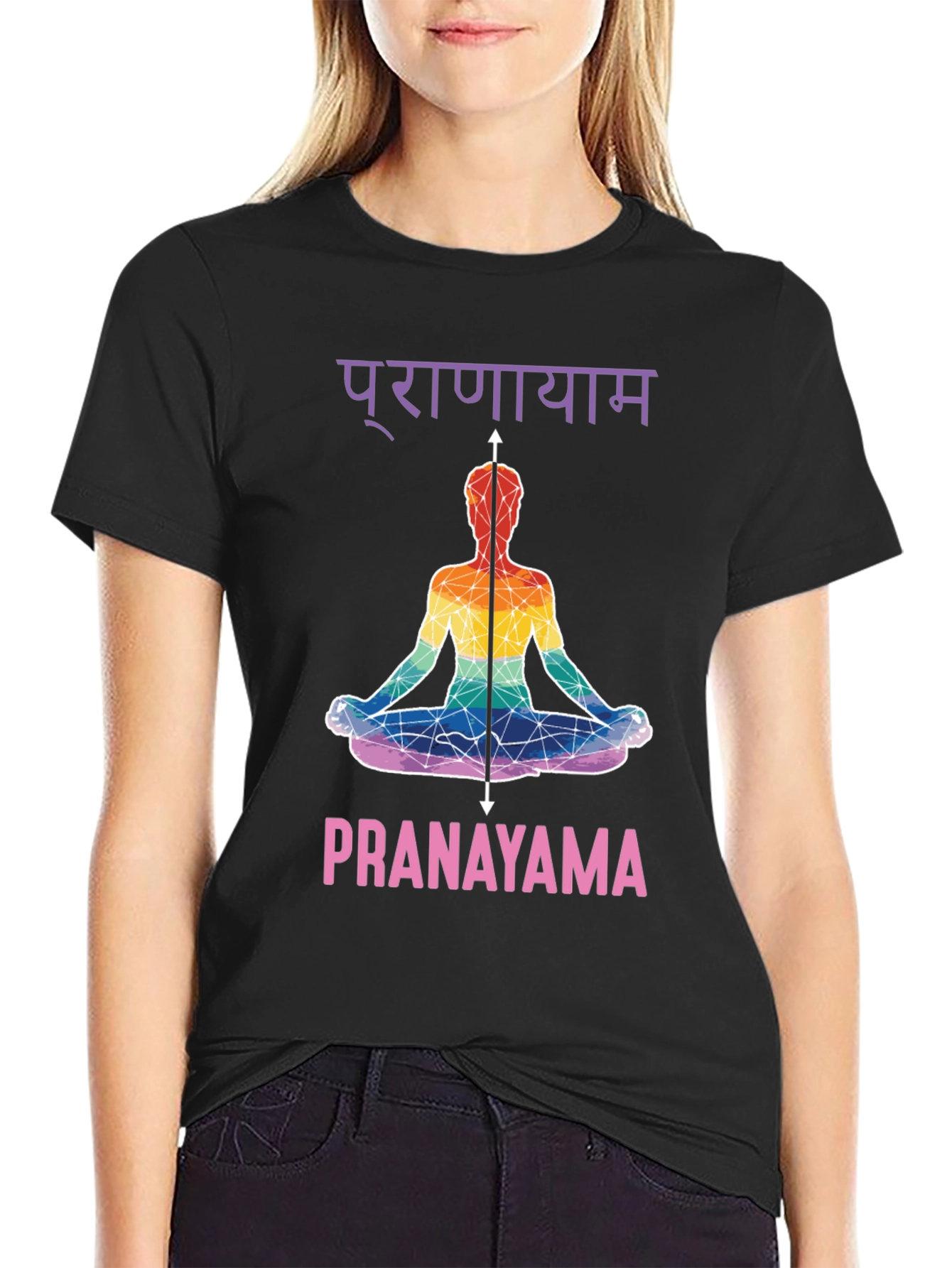Pranayama Yoga T-Shirt - Meditative Design