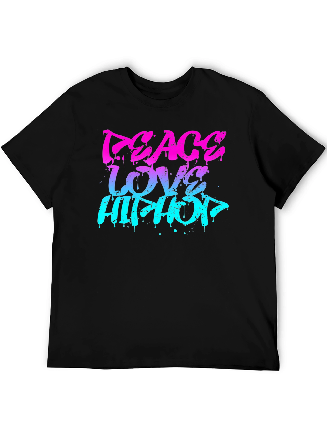 Peace Love Hip Hop Graphic T-Shirt