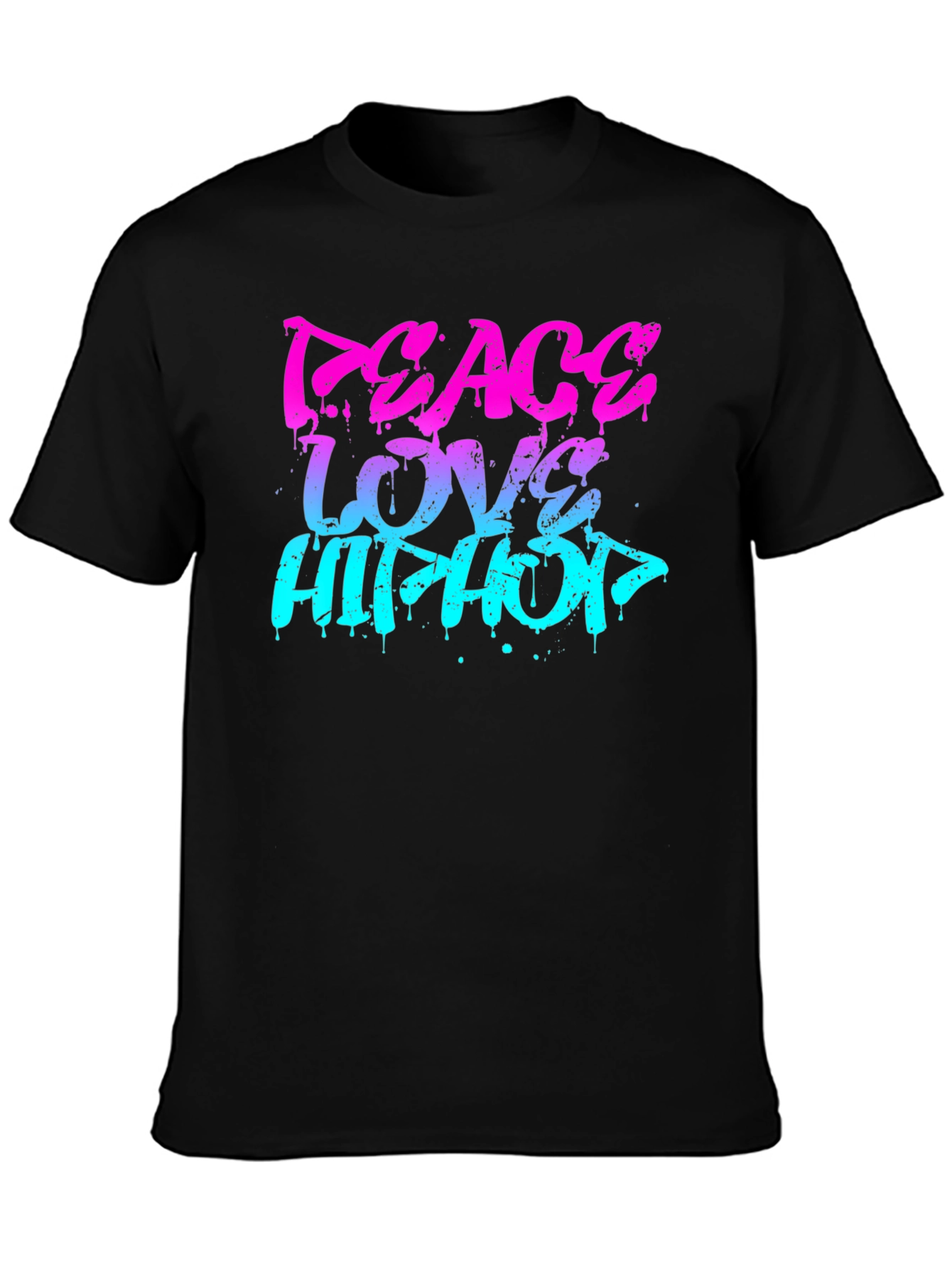 Peace Love Hip Hop Graphic T-Shirt