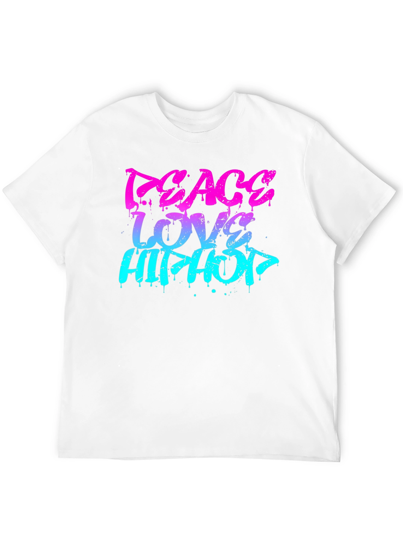 Peace Love Hip Hop Graphic T-Shirt