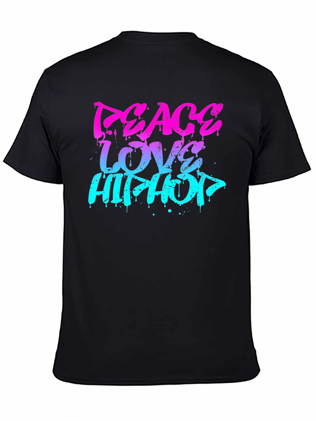 Peace Love Hip Hop Graphic T-Shirt
