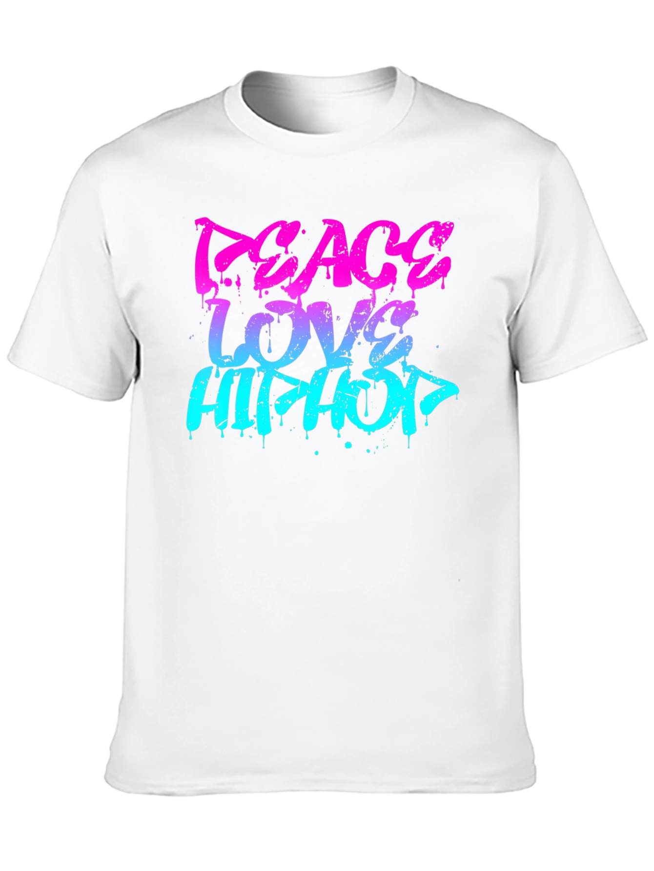 Peace Love Hip Hop Graphic T-Shirt