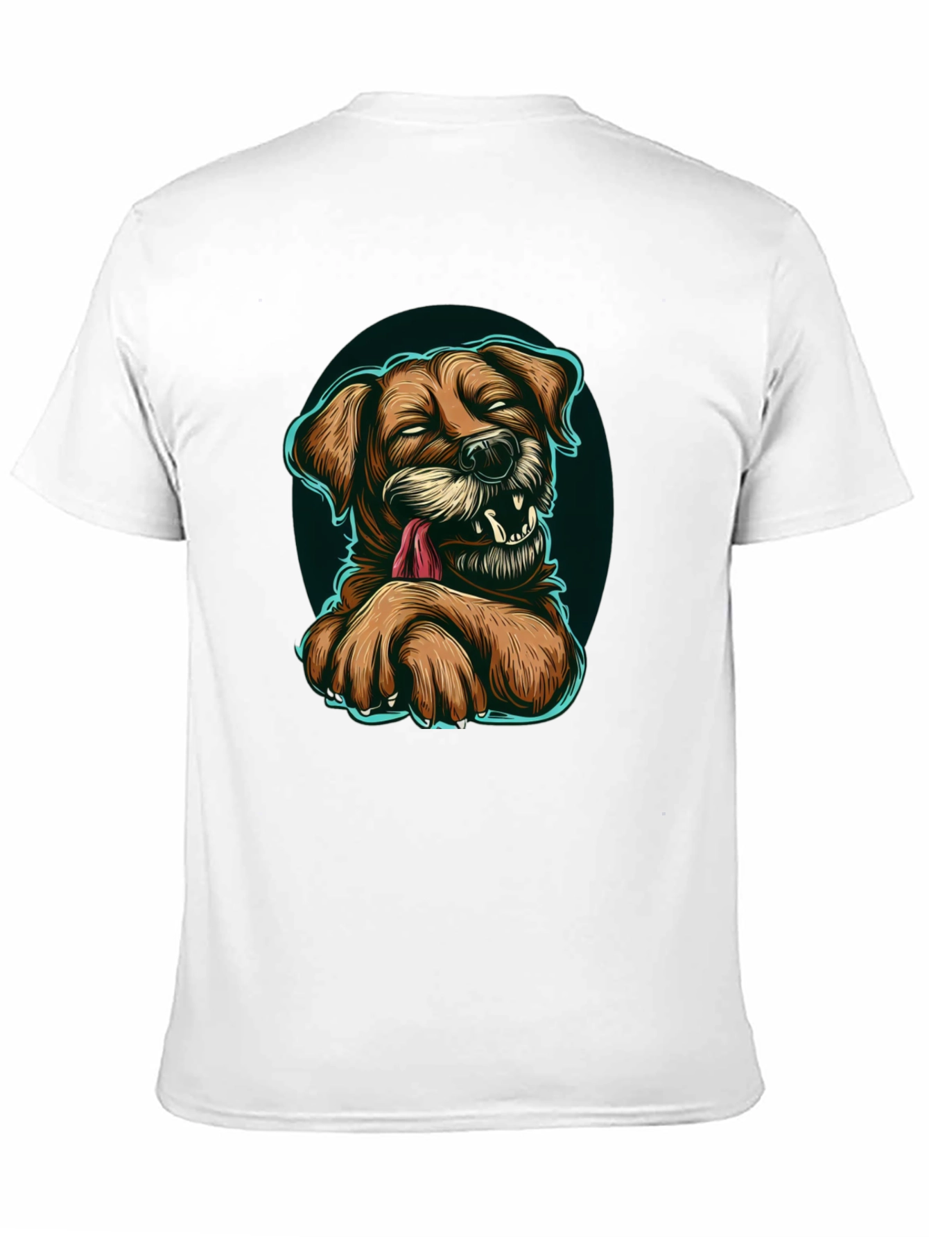 Funny Dog Graphic T-Shirt - Black