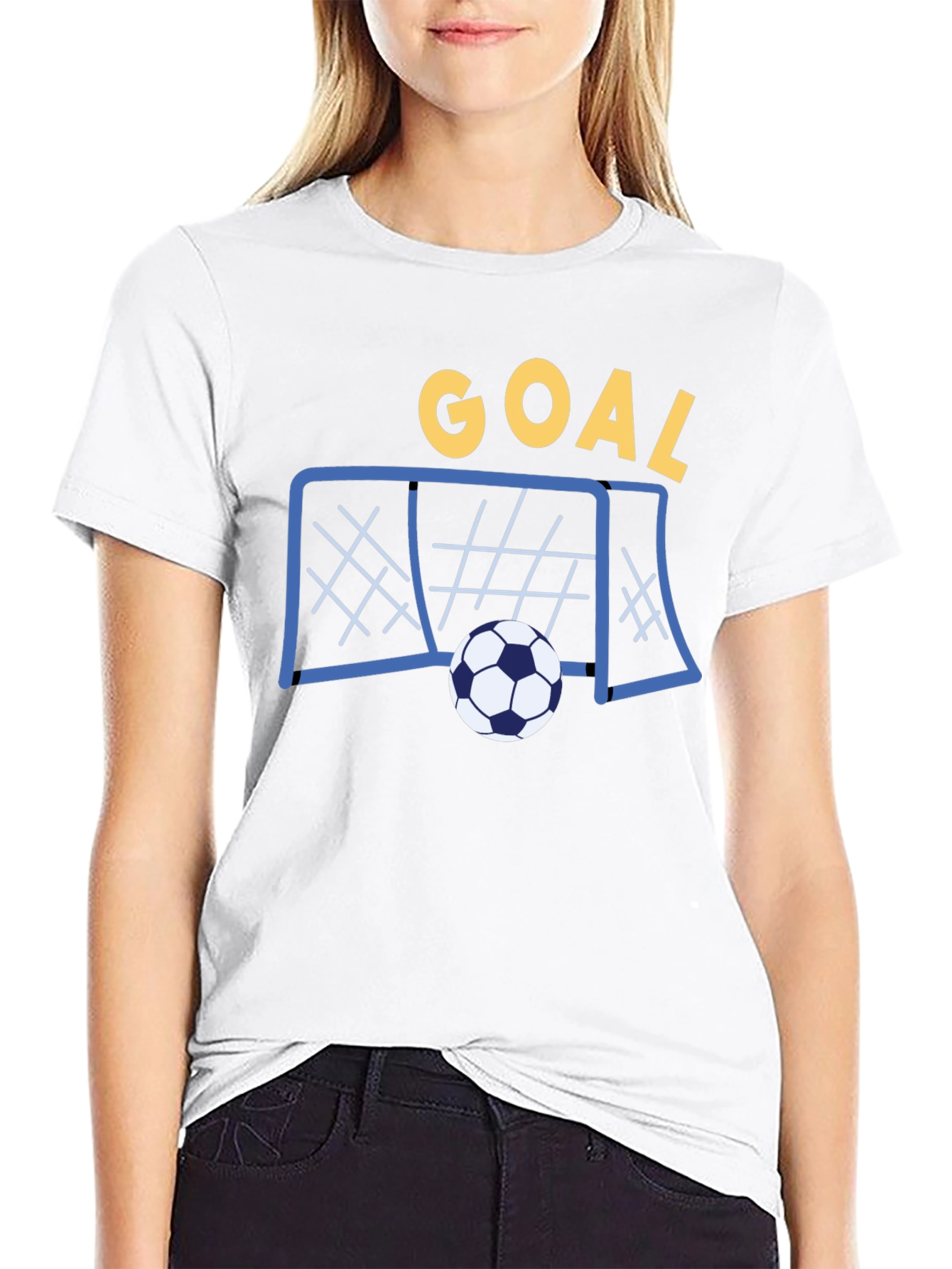 Goal! Soccer T-Shirt - Black Cotton Tee