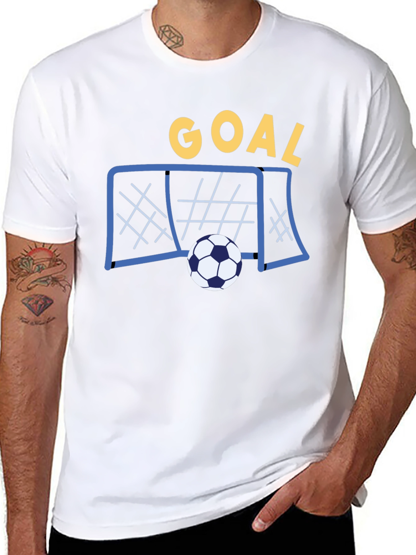Goal! Soccer T-Shirt - Black Cotton Tee