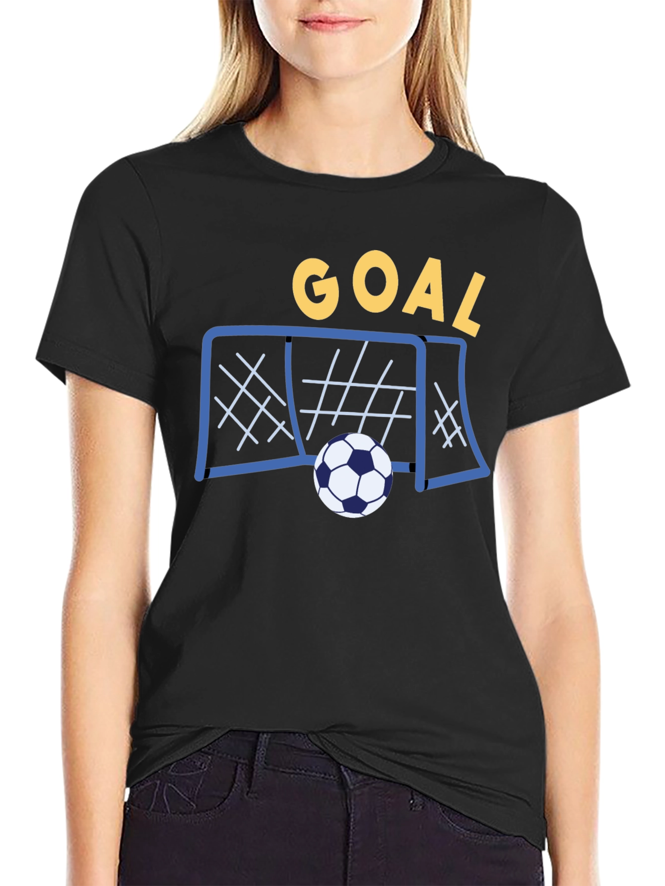 Goal! Soccer T-Shirt - Black Cotton Tee