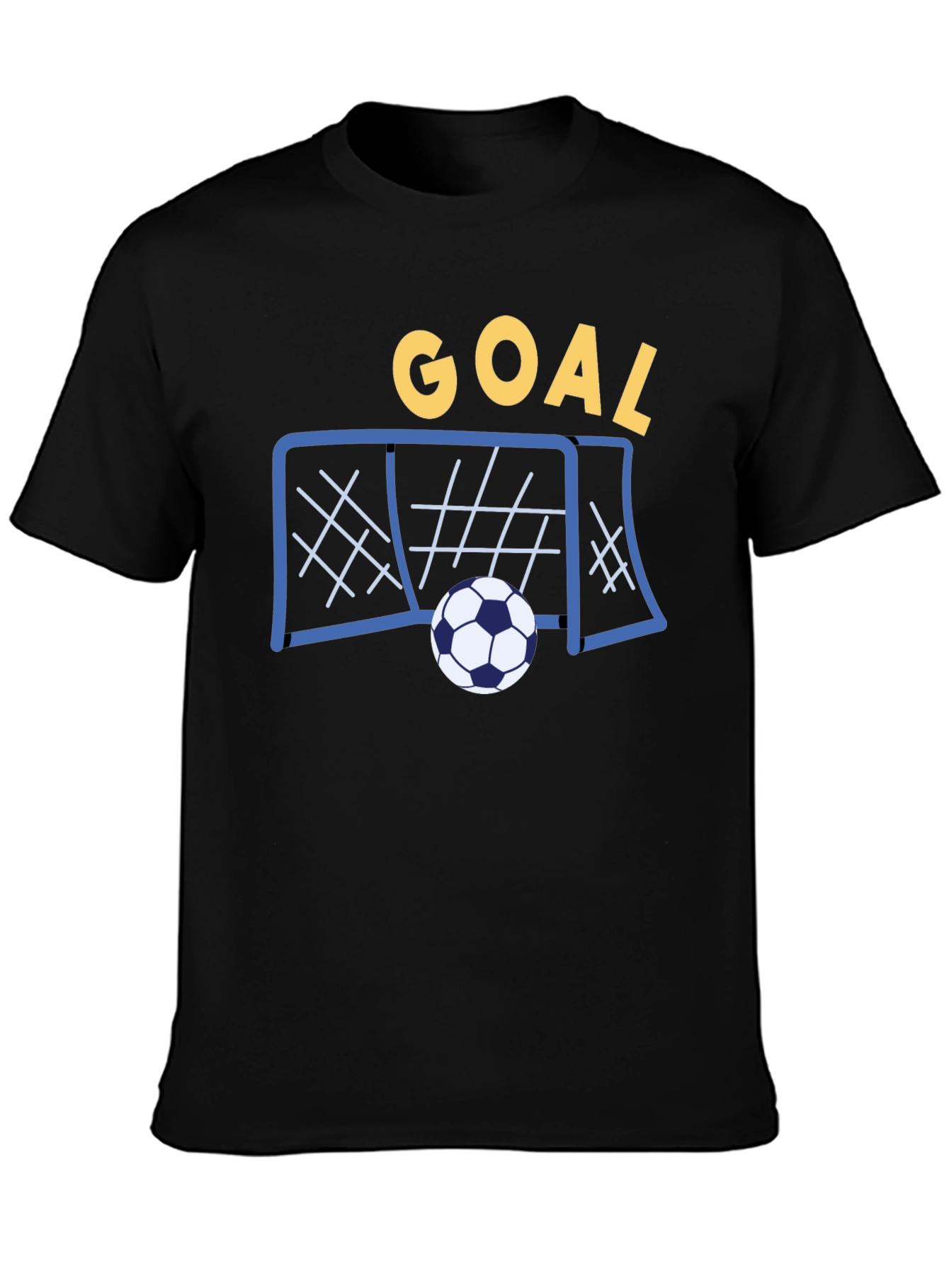 Goal! Soccer T-Shirt - Black Cotton Tee
