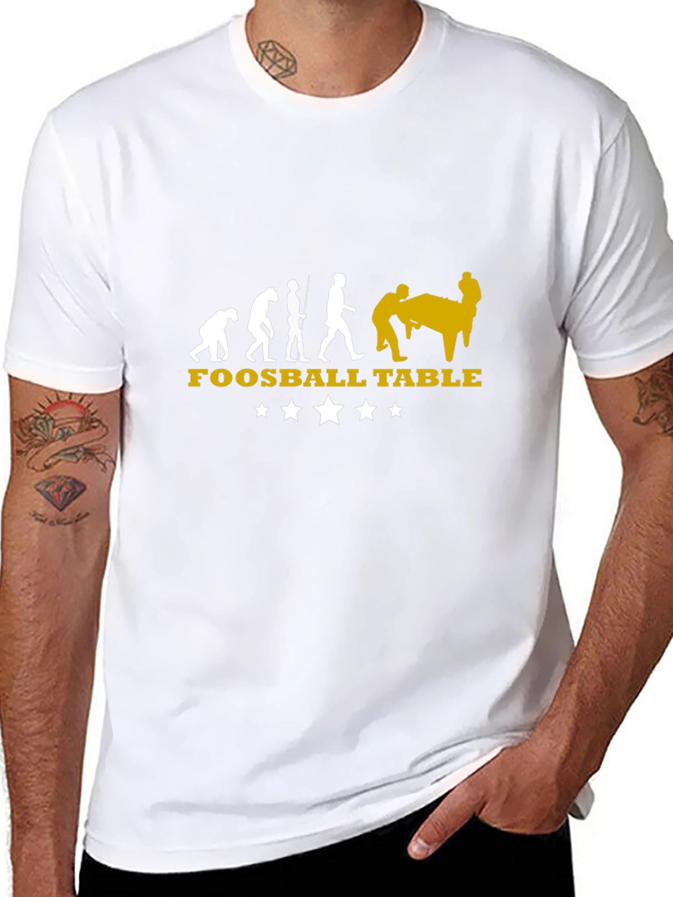 Foosball Evolution Graphic T-Shirt