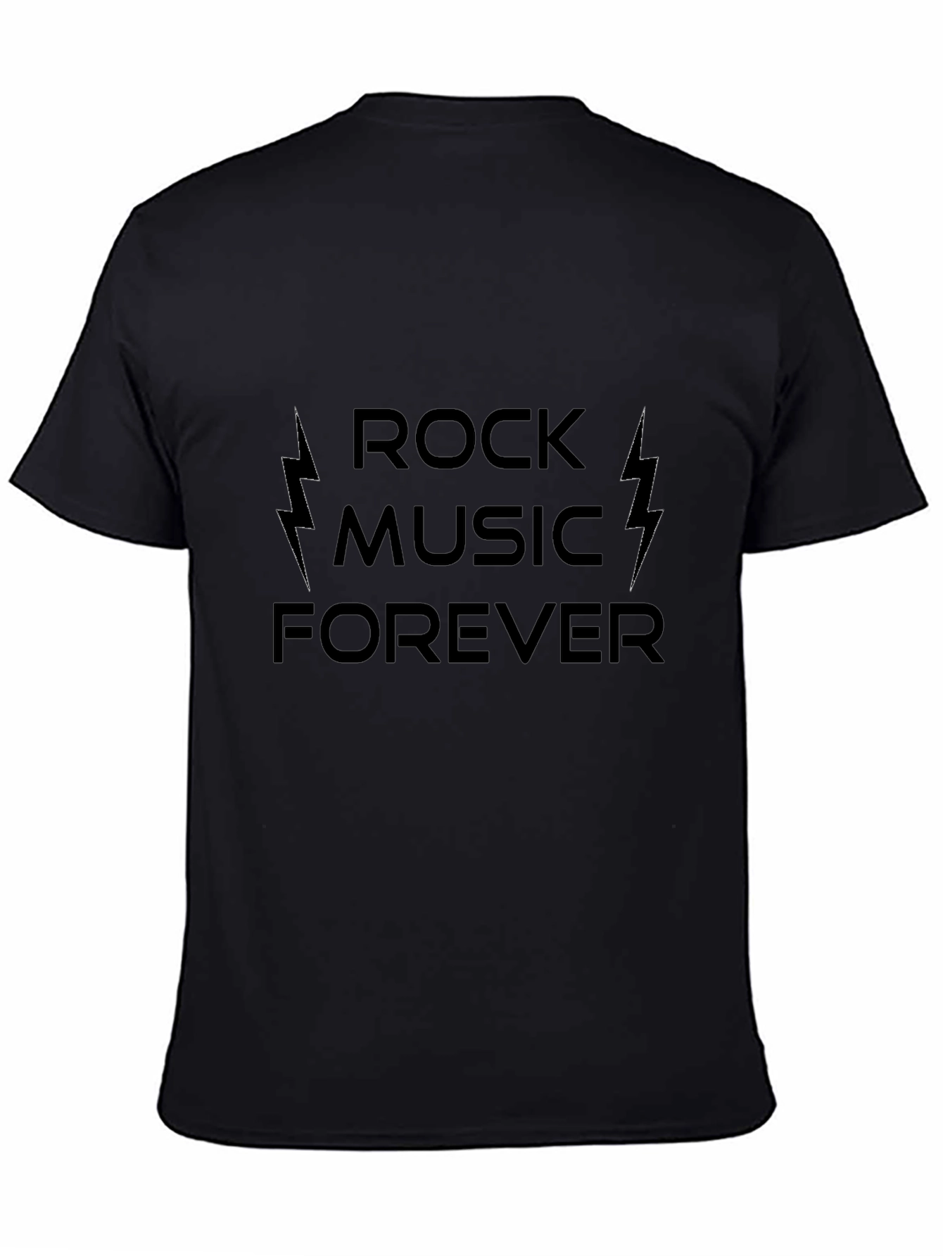 Rock Music Forever Black T-Shirt