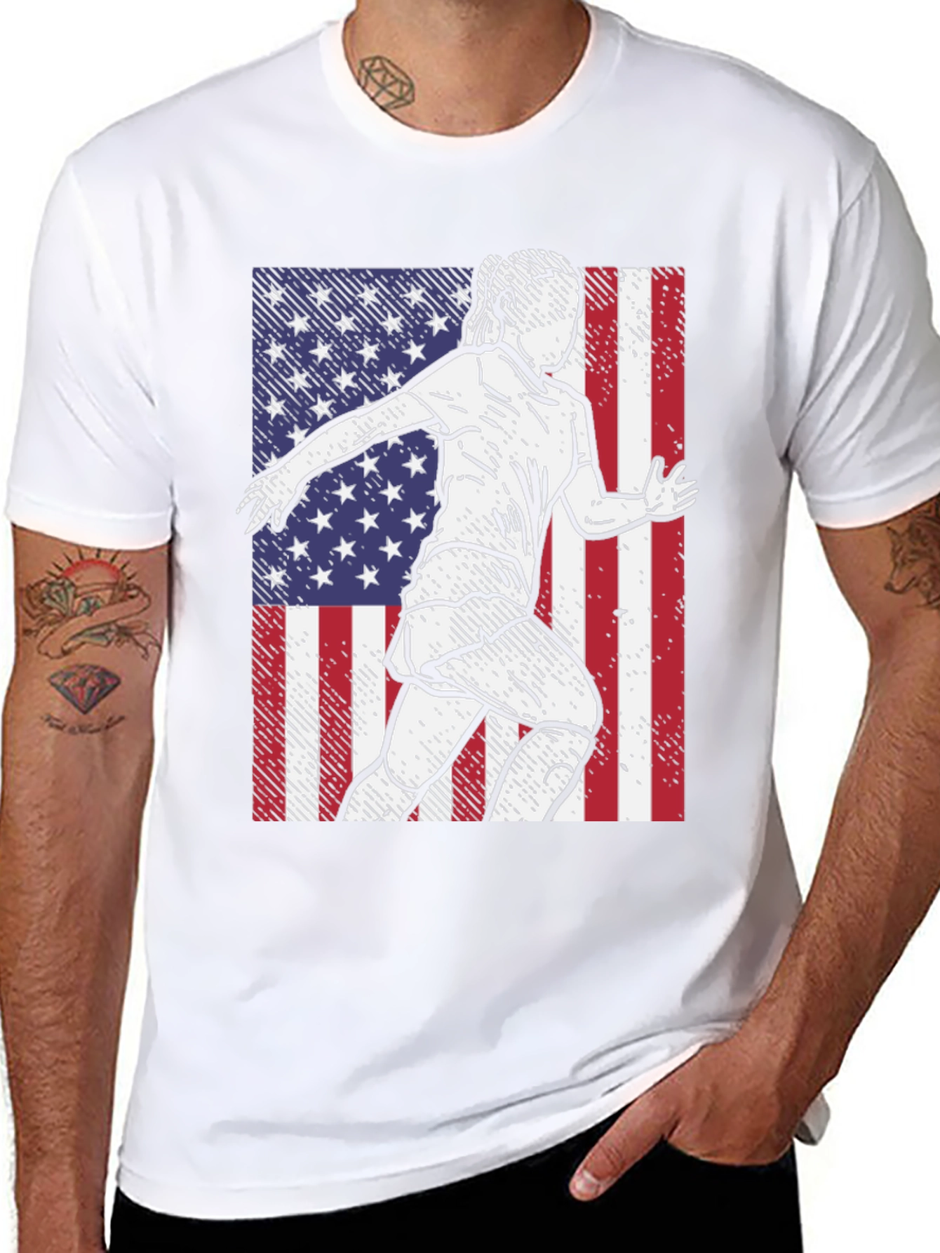 USA Soccer Player Graphic Tee