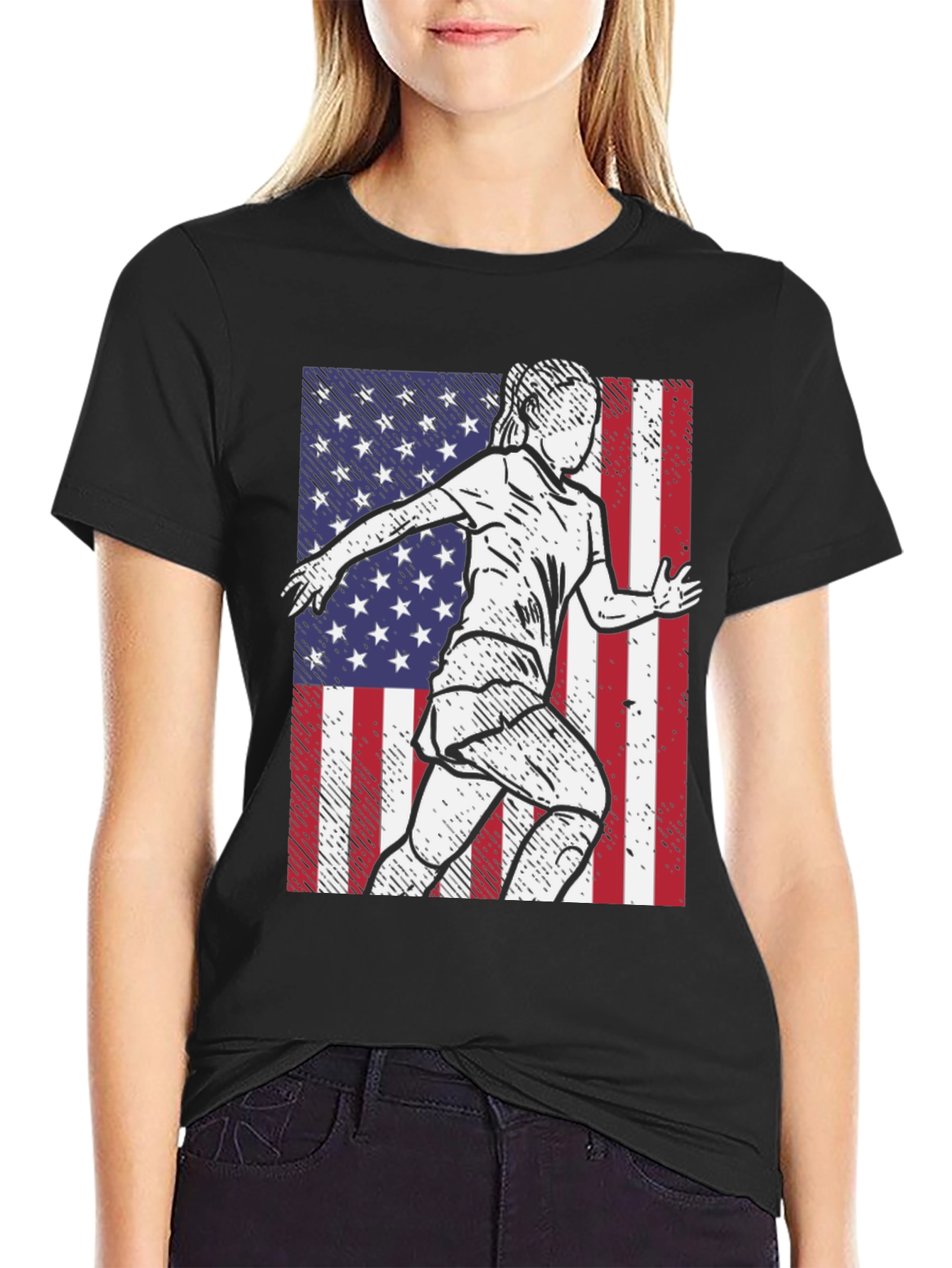USA Soccer Player Graphic Tee