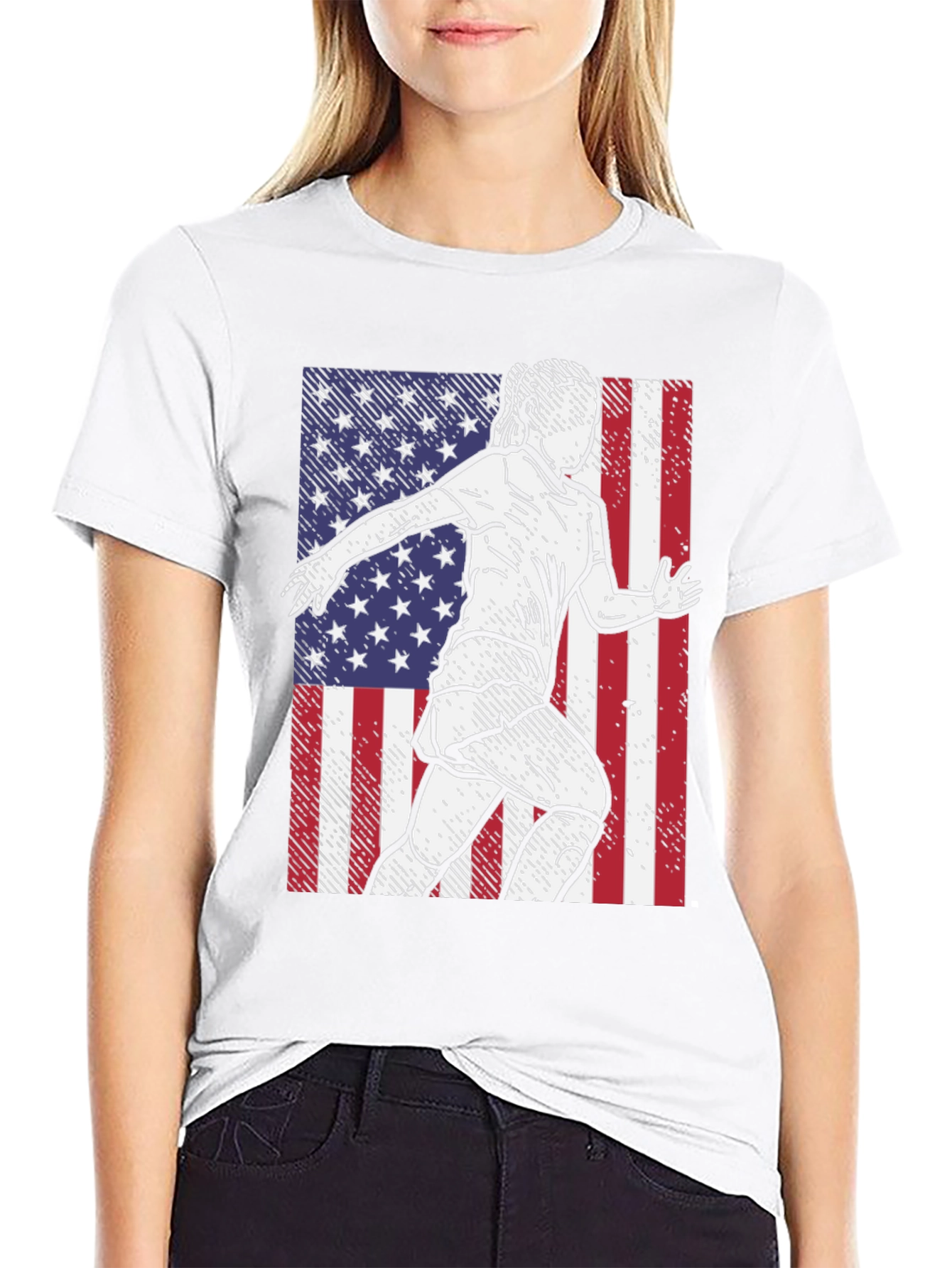 USA Soccer Player Graphic Tee