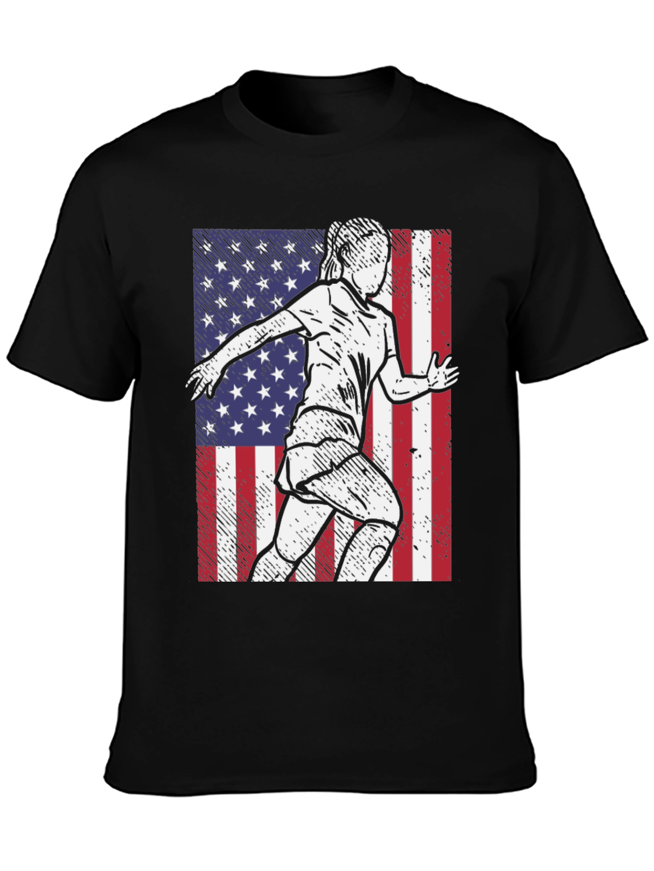 USA Soccer Player Graphic Tee