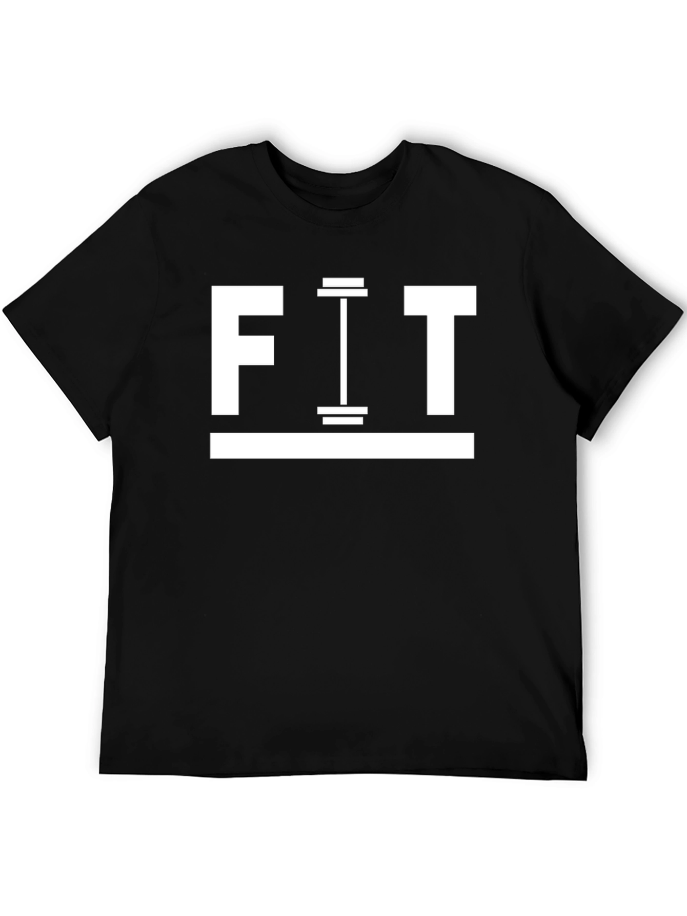 Mens Black FIT Gym T-Shirt
