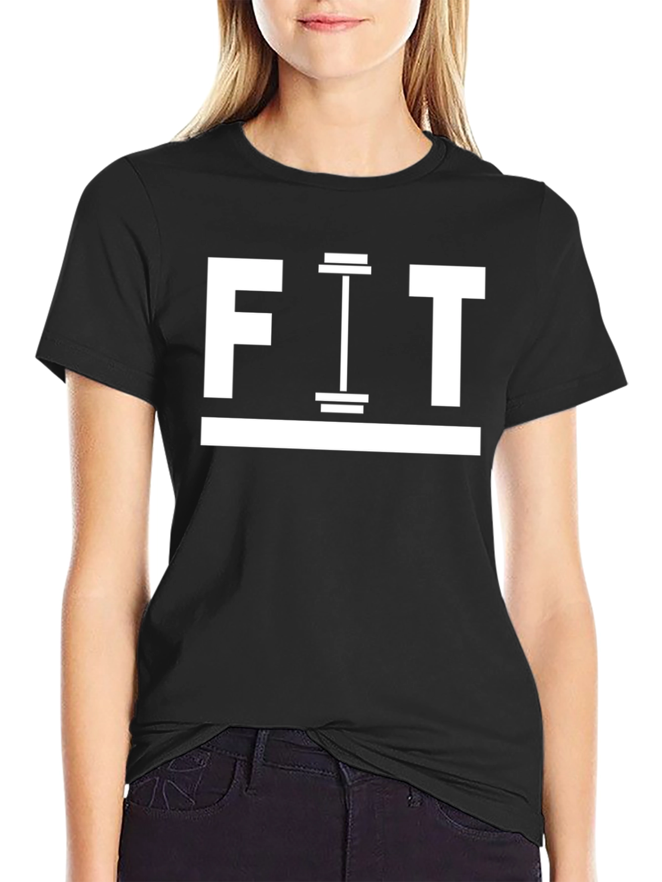 Mens Black FIT Gym T-Shirt