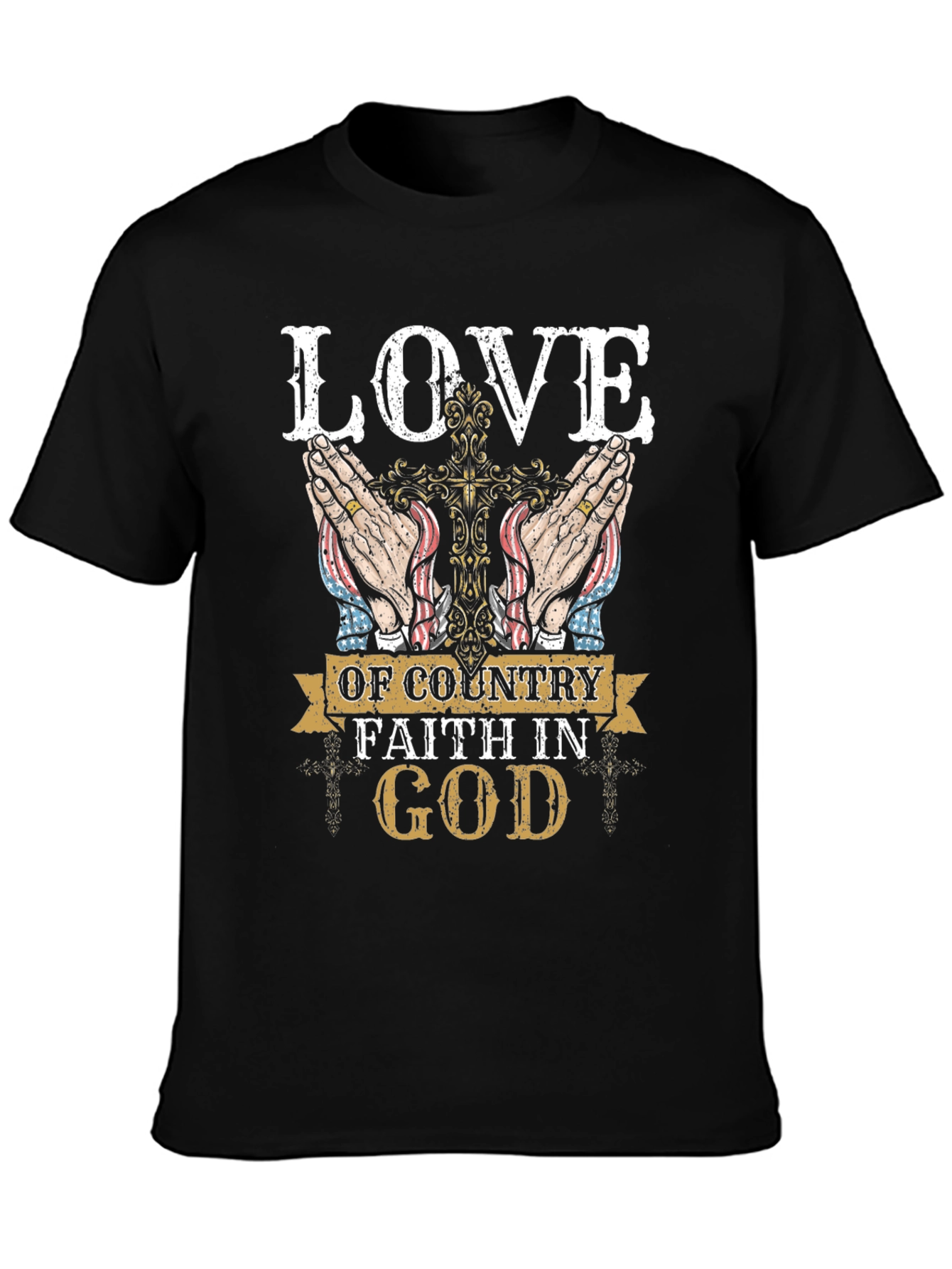 Love of Country Faith in God Graphic T-Shirt