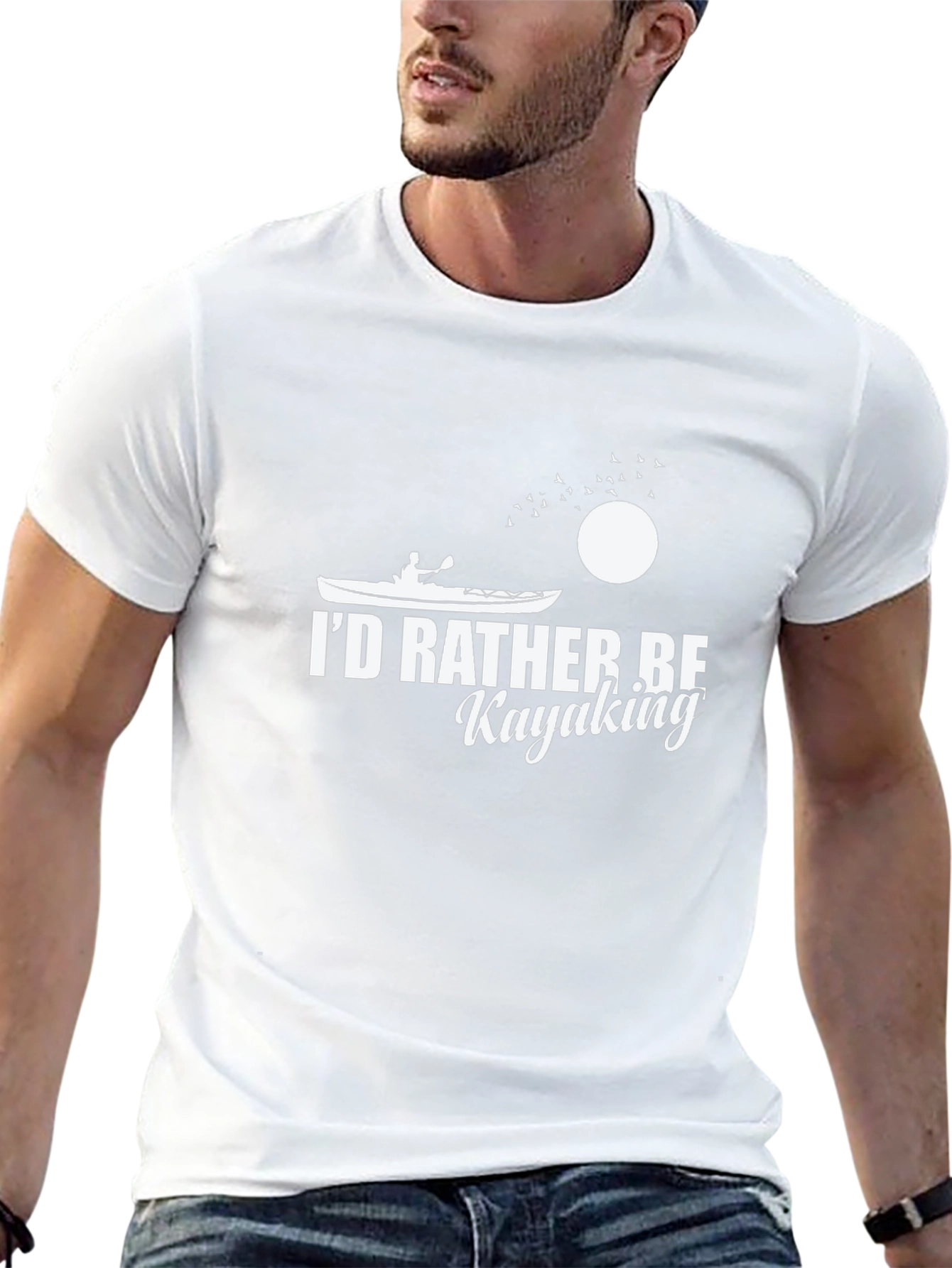 Kayak Lover T-Shirt - Id Rather Be Kayaking