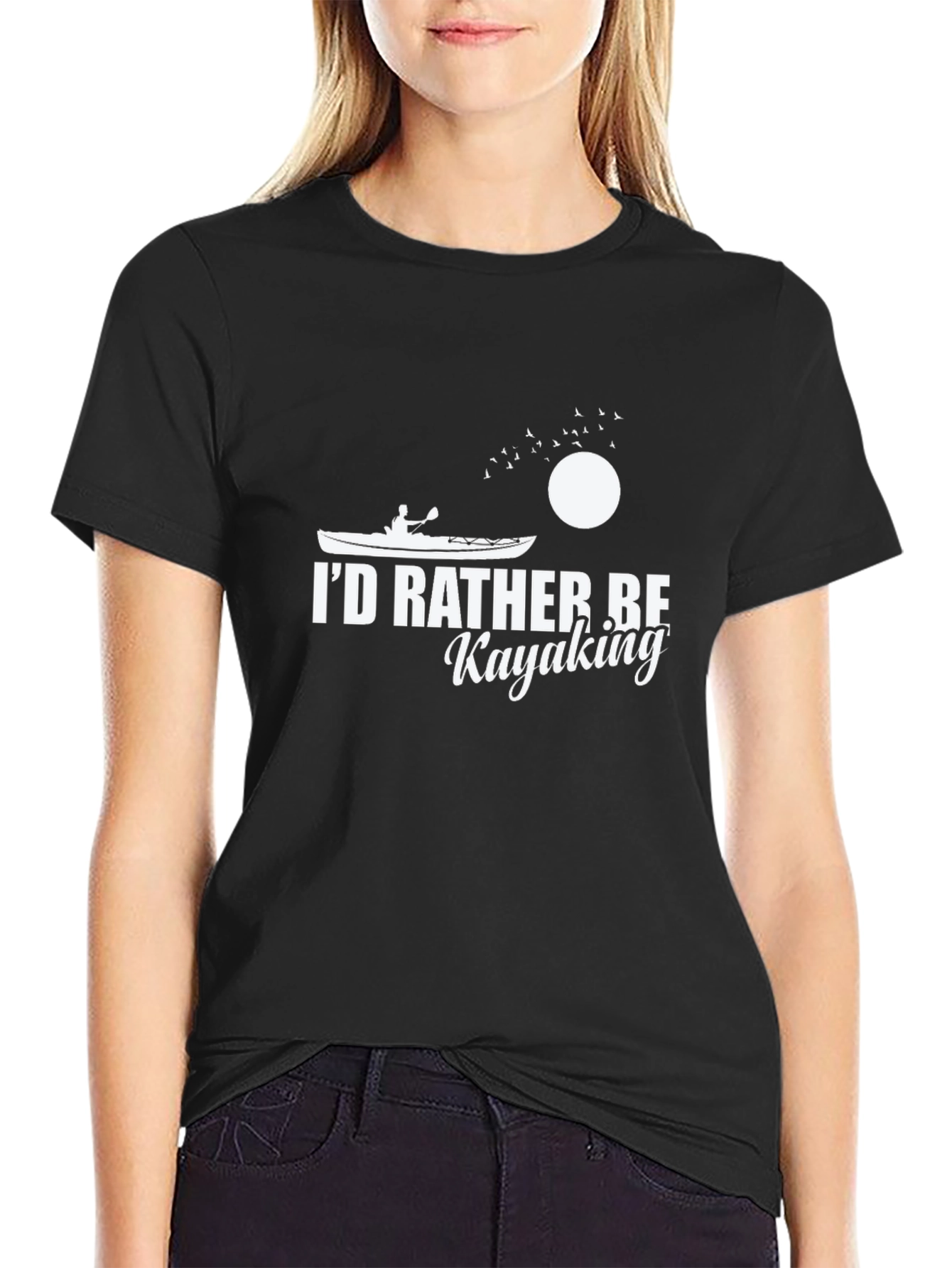 Kayak Lover T-Shirt - Id Rather Be Kayaking