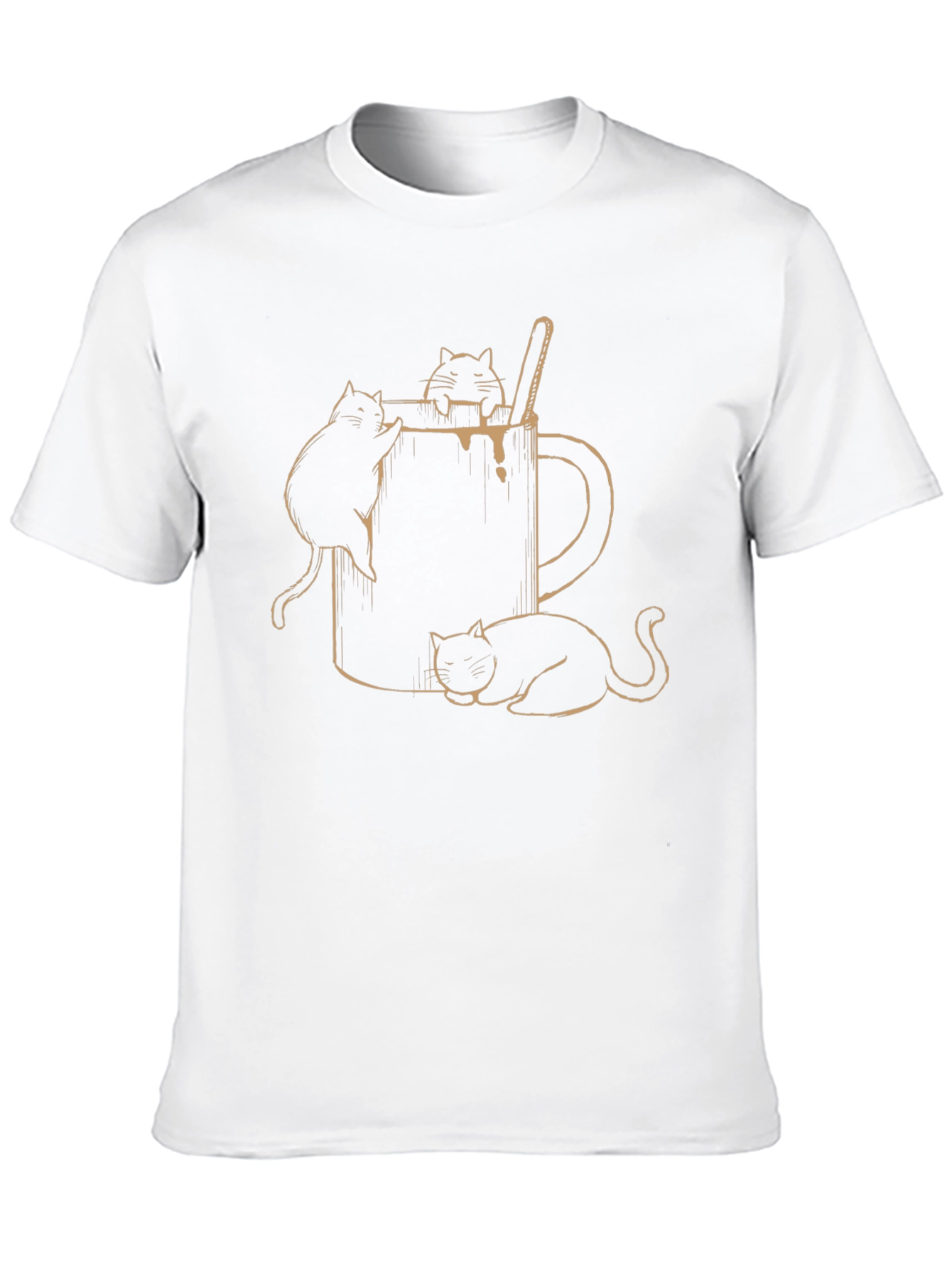 Cats in Cocoa Mug Graphic T-Shirt