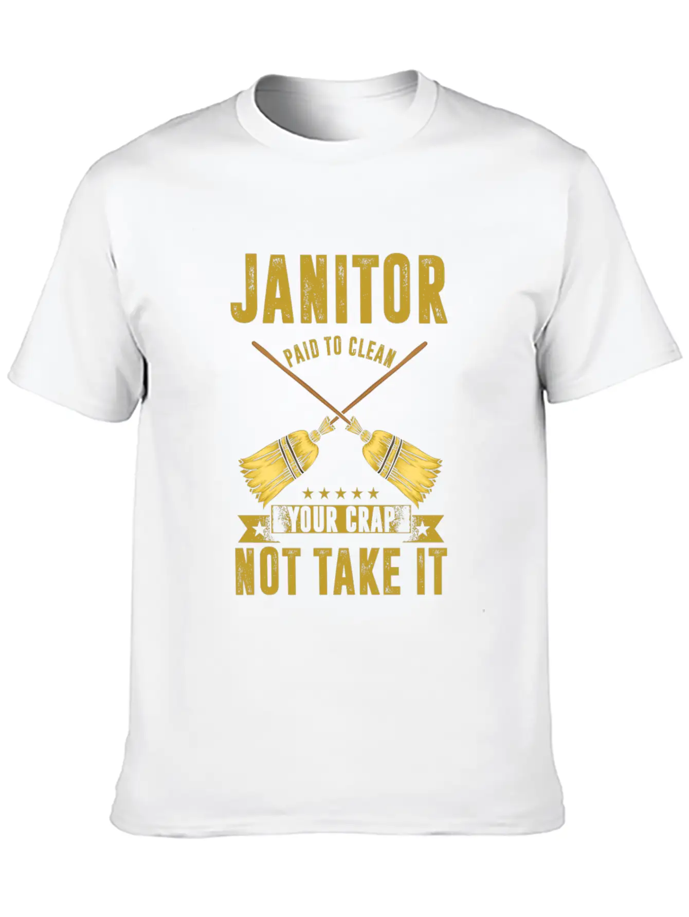 Janitor Paiod To Clean Janitors Cleaners Gift Basic Graphic T-Shirt – Daily Comfort In Soft Cotton