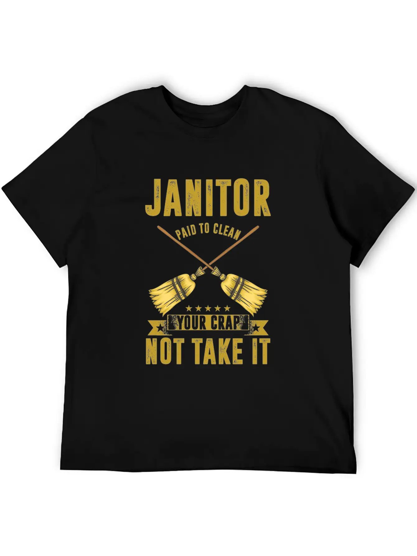 Janitor Paiod To Clean Janitors Cleaners Gift Basic Graphic T-Shirt – Daily Comfort In Soft Cotton