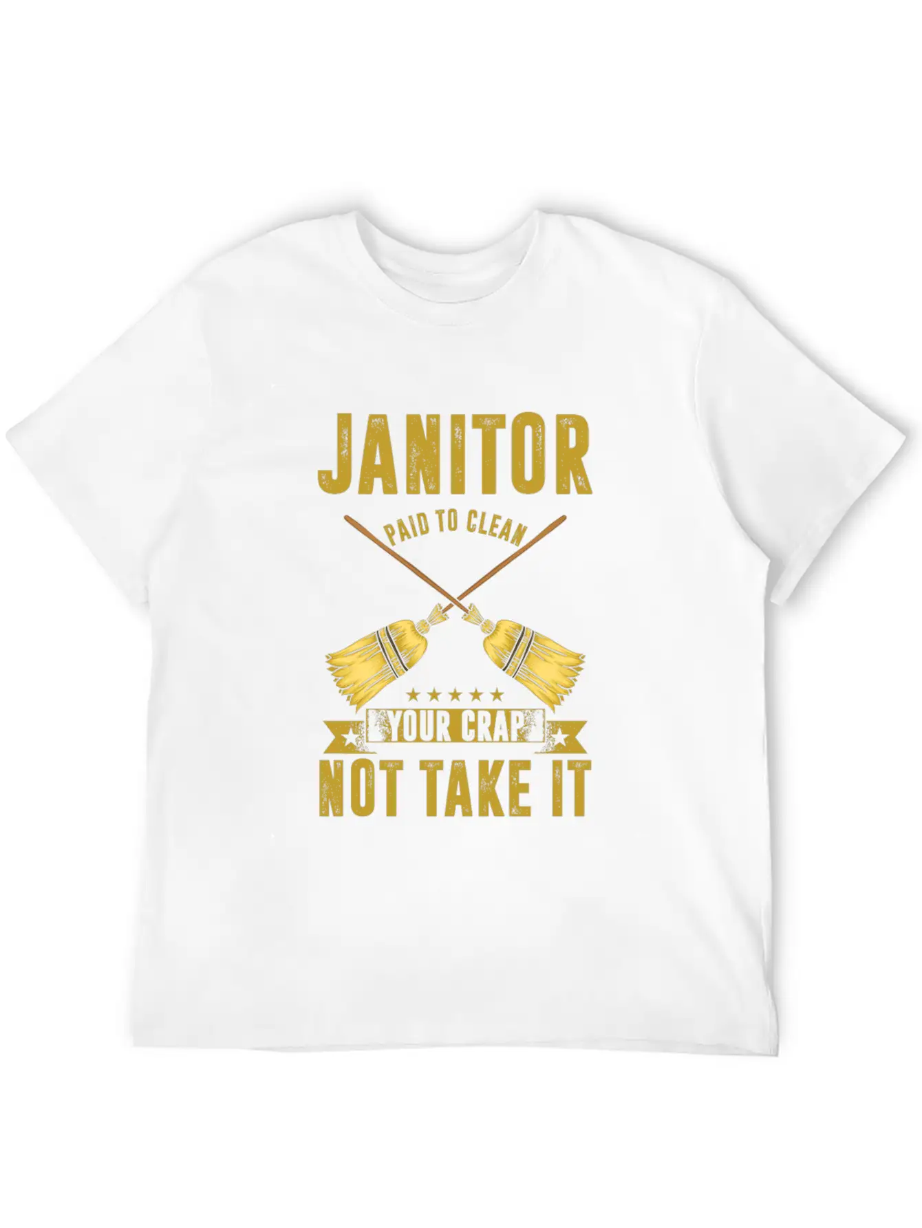 Janitor Paiod To Clean Janitors Cleaners Gift Basic Graphic T-Shirt – Daily Comfort In Soft Cotton