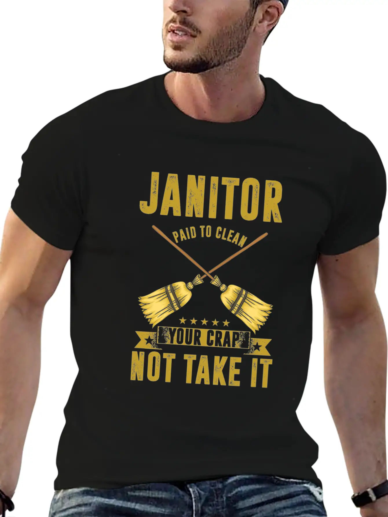 Janitor Paiod To Clean Janitors Cleaners Gift Basic Graphic T-Shirt – Daily Comfort In Soft Cotton