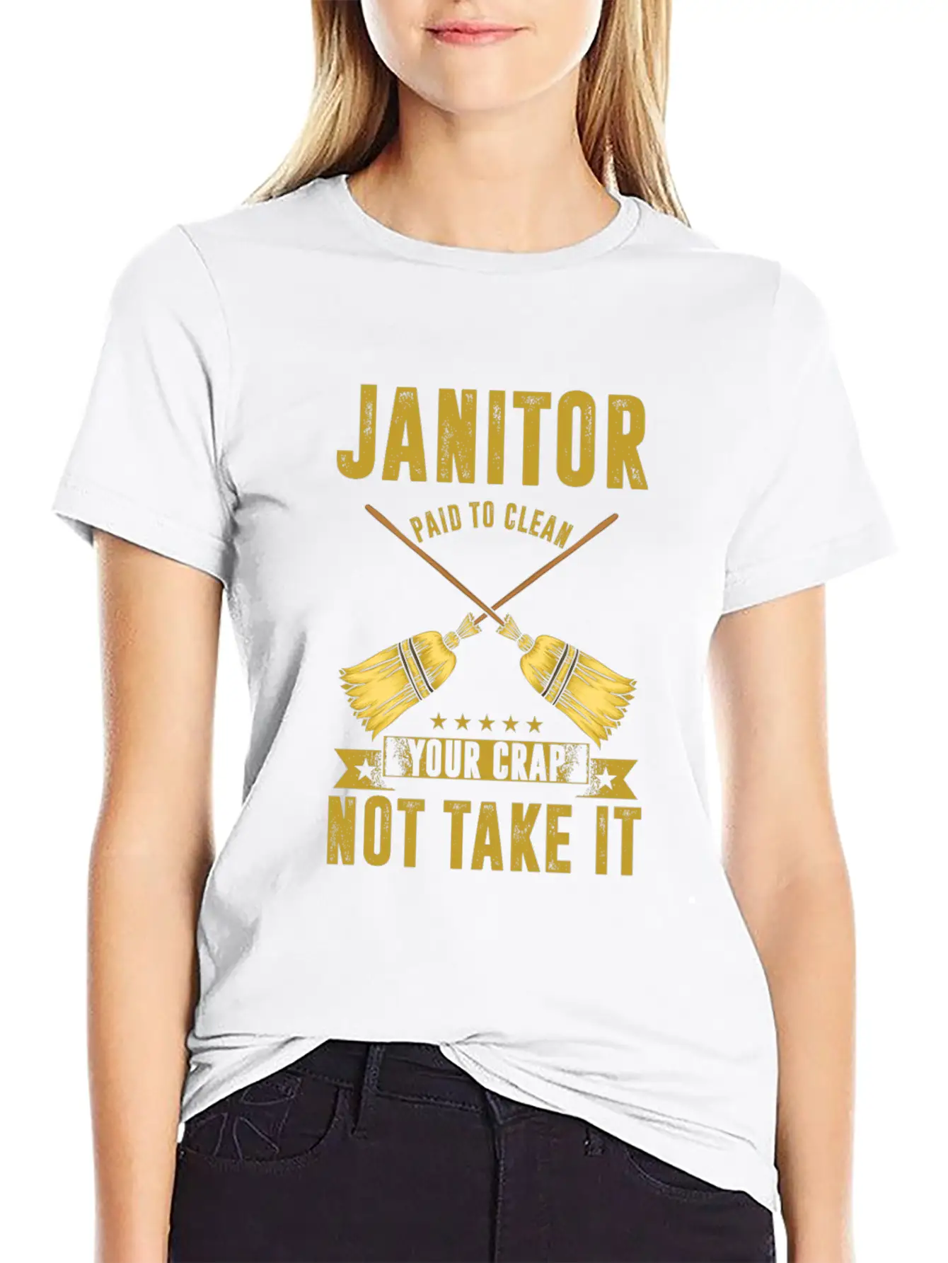 Janitor Paiod To Clean Janitors Cleaners Gift Basic Graphic T-Shirt – Daily Comfort In Soft Cotton