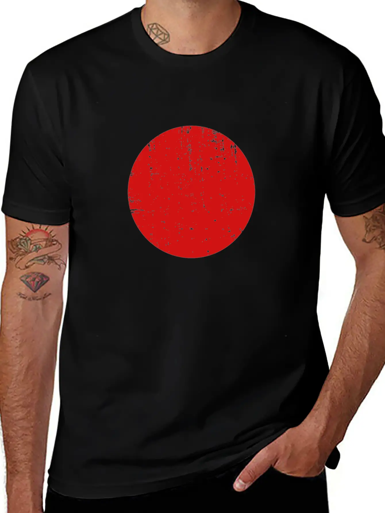 Japan - Japanese Flag Comfortable Minimalist Graphic Tee – Summer Style Essential