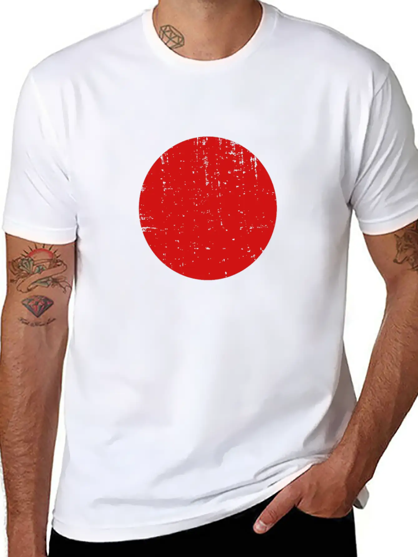Japan - Japanese Flag Comfortable Minimalist Graphic Tee – Summer Style Essential