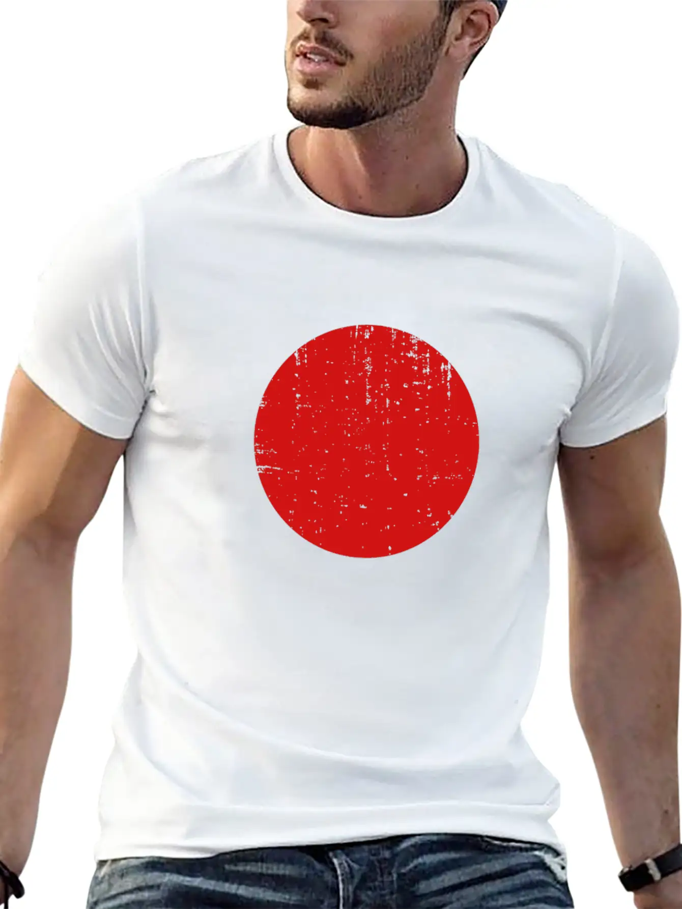 Japan - Japanese Flag Comfortable Minimalist Graphic Tee – Summer Style Essential