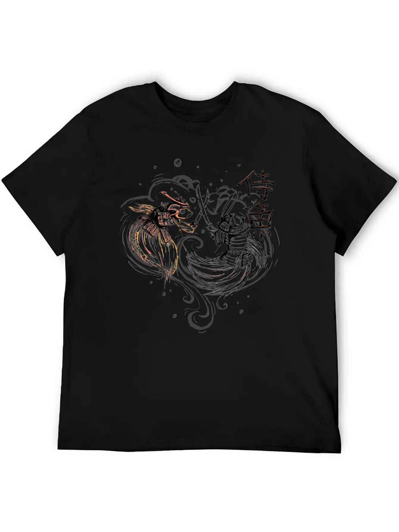 Japanese Fighting Fish Remix Essential Unisex Summer Tee – Soft Cotton Casual Fit