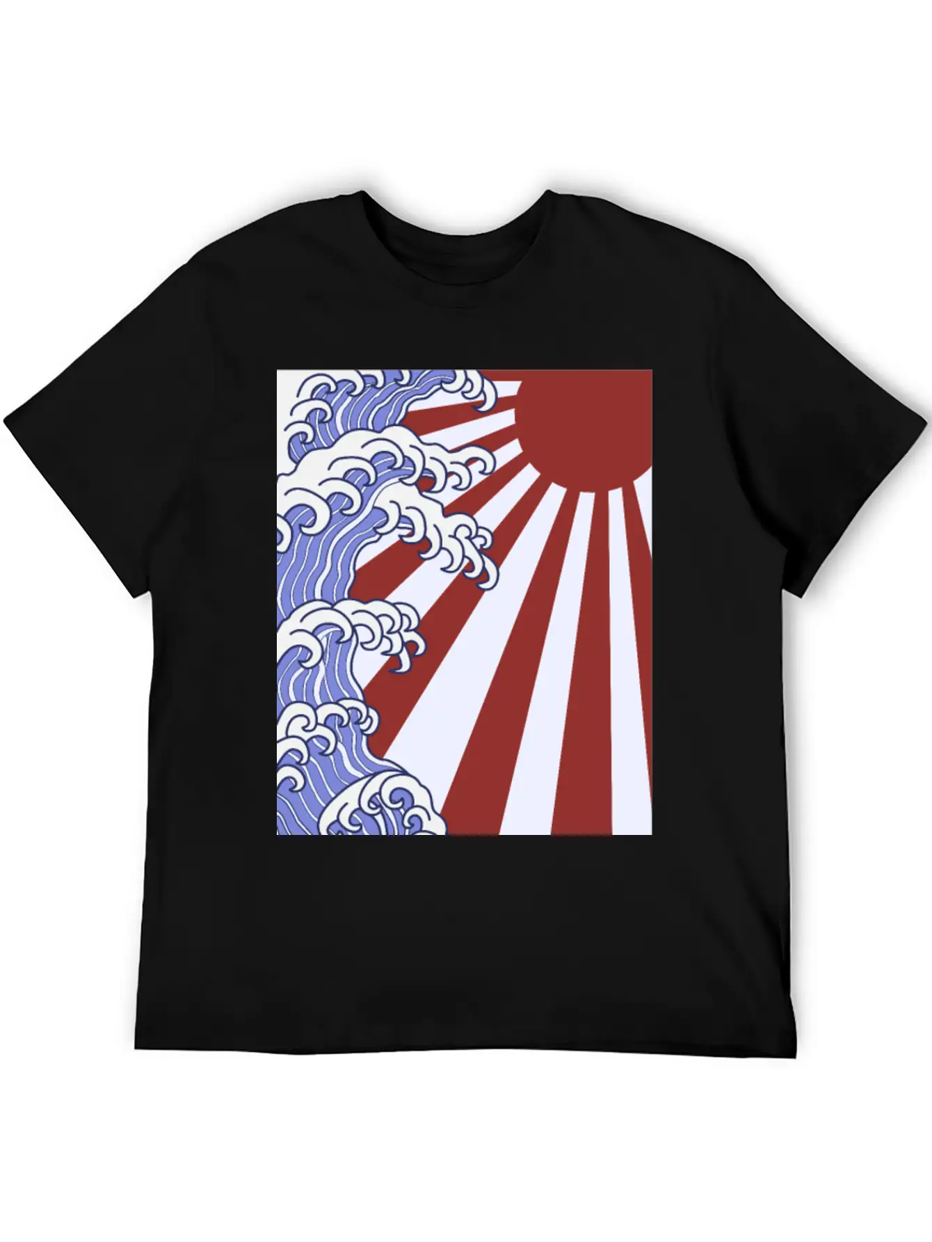 Japanese Waves Stylish Everyday T-Shirt – Unisex Basic Cotton Tee