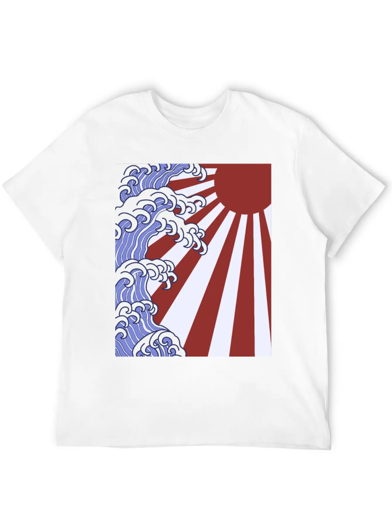 Japanese Waves Stylish Everyday T-Shirt – Unisex Basic Cotton Tee