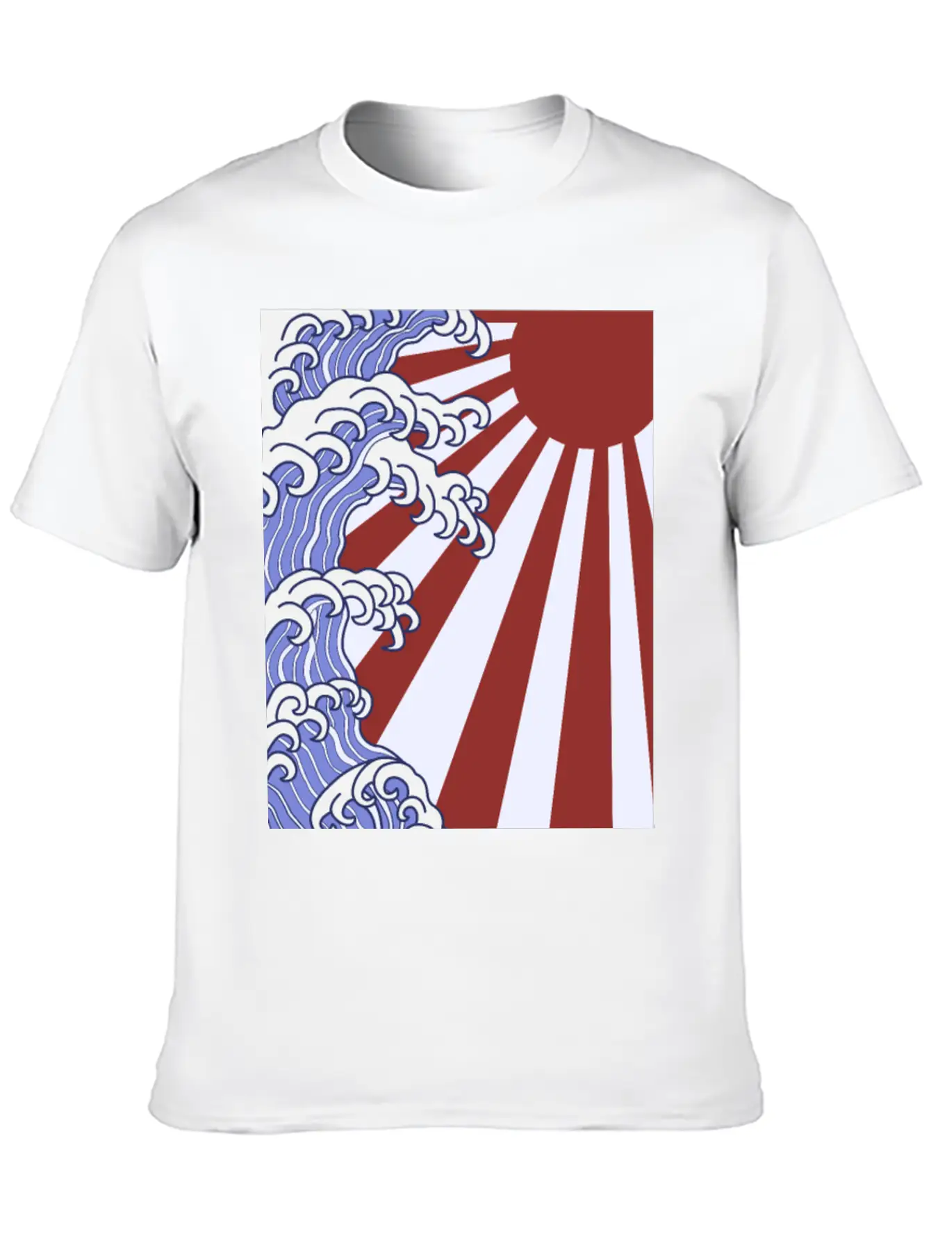 Japanese Waves Stylish Everyday T-Shirt – Unisex Basic Cotton Tee