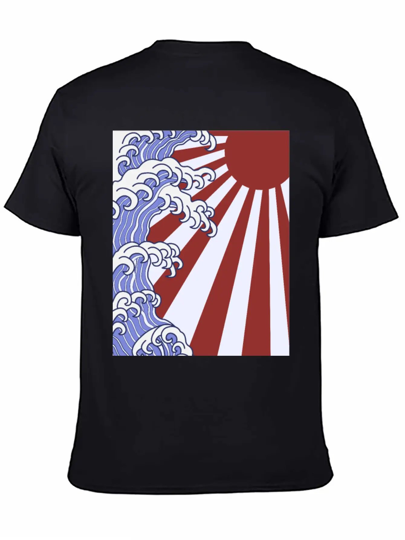 Japanese Waves Stylish Everyday T-Shirt – Unisex Basic Cotton Tee
