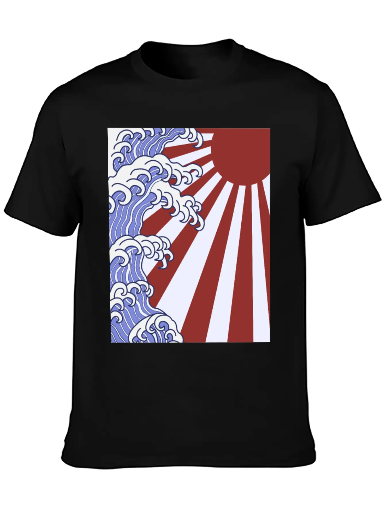 Japanese Waves Stylish Everyday T-Shirt – Unisex Basic Cotton Tee