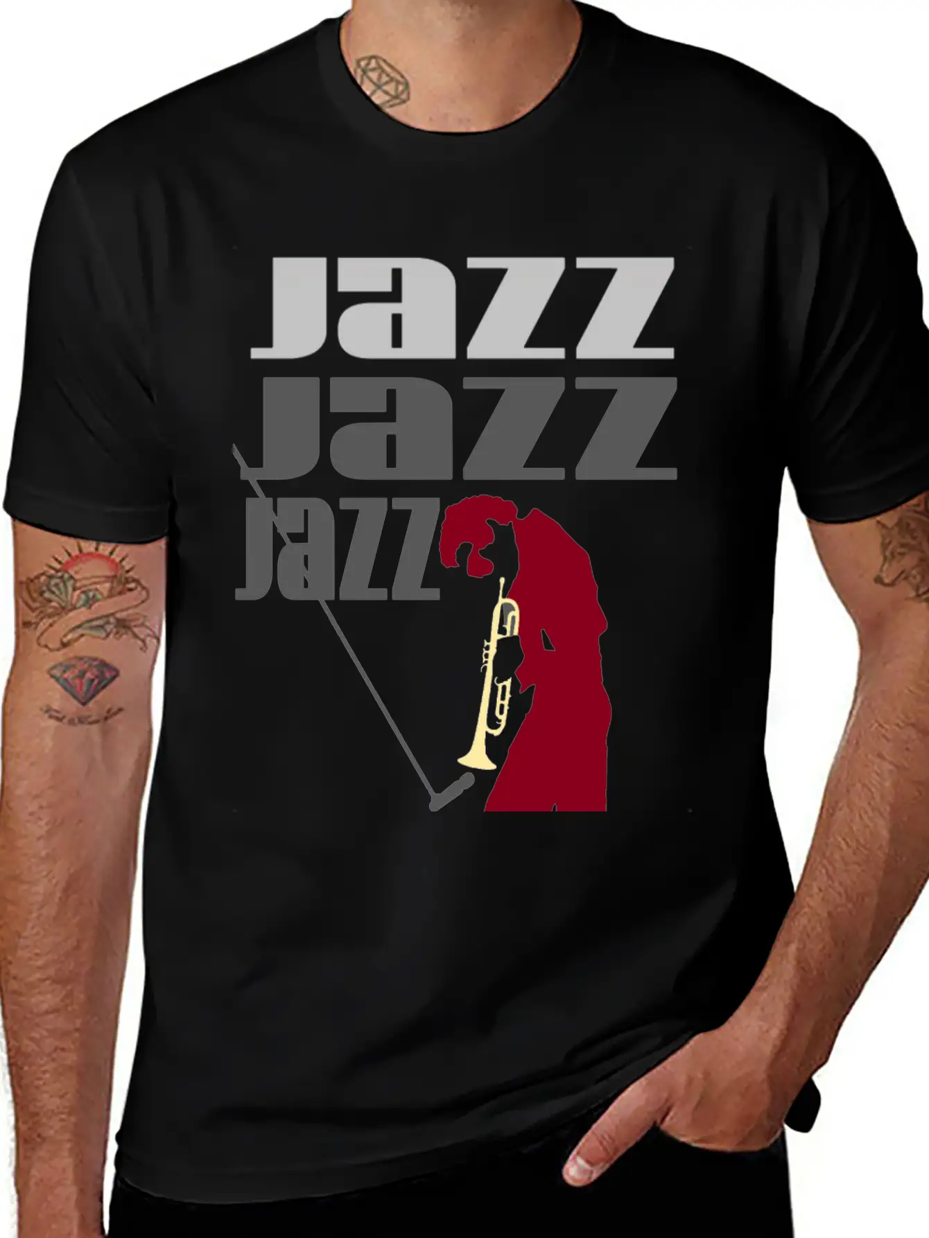 JAZZ Basic Graphic T-Shirt – Daily Comfort In Soft Cotton