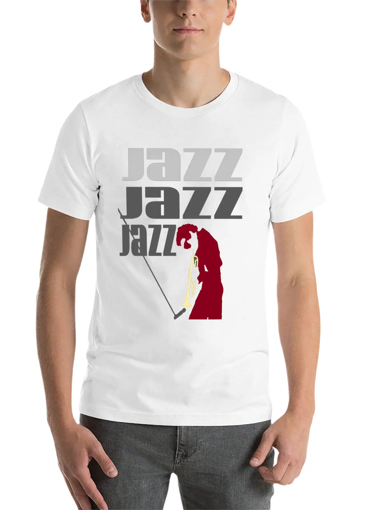 JAZZ Basic Graphic T-Shirt – Daily Comfort In Soft Cotton