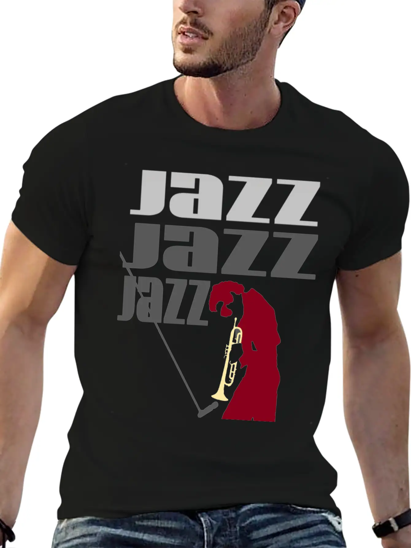 JAZZ Basic Graphic T-Shirt – Daily Comfort In Soft Cotton