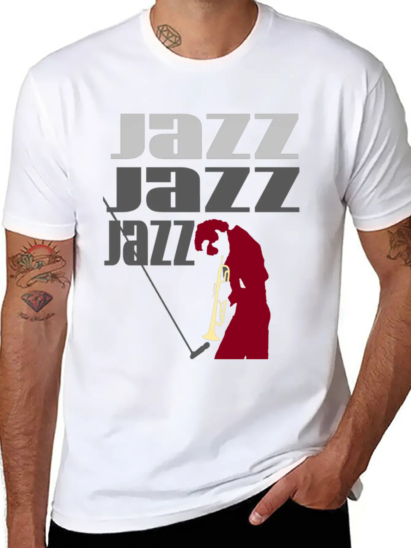 JAZZ Basic Graphic T-Shirt – Daily Comfort In Soft Cotton