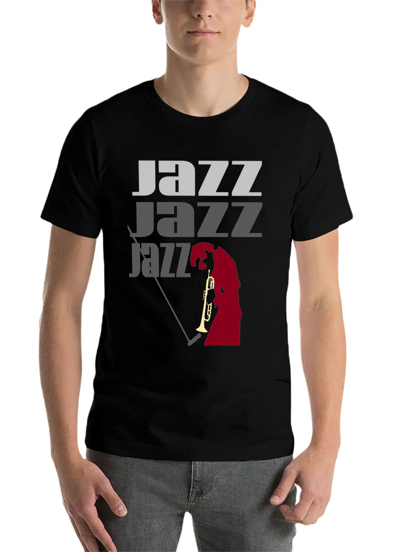 JAZZ Basic Graphic T-Shirt – Daily Comfort In Soft Cotton