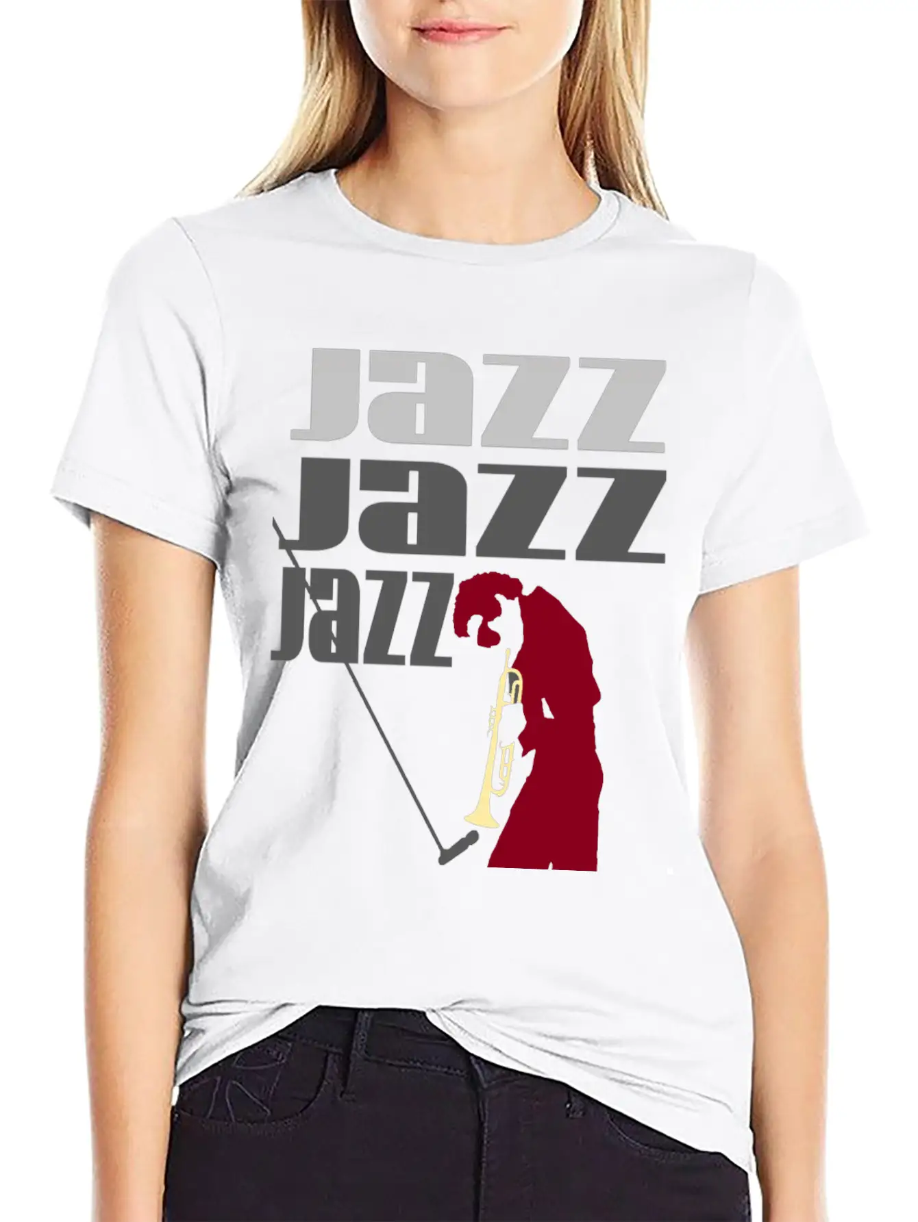 JAZZ Basic Graphic T-Shirt – Daily Comfort In Soft Cotton