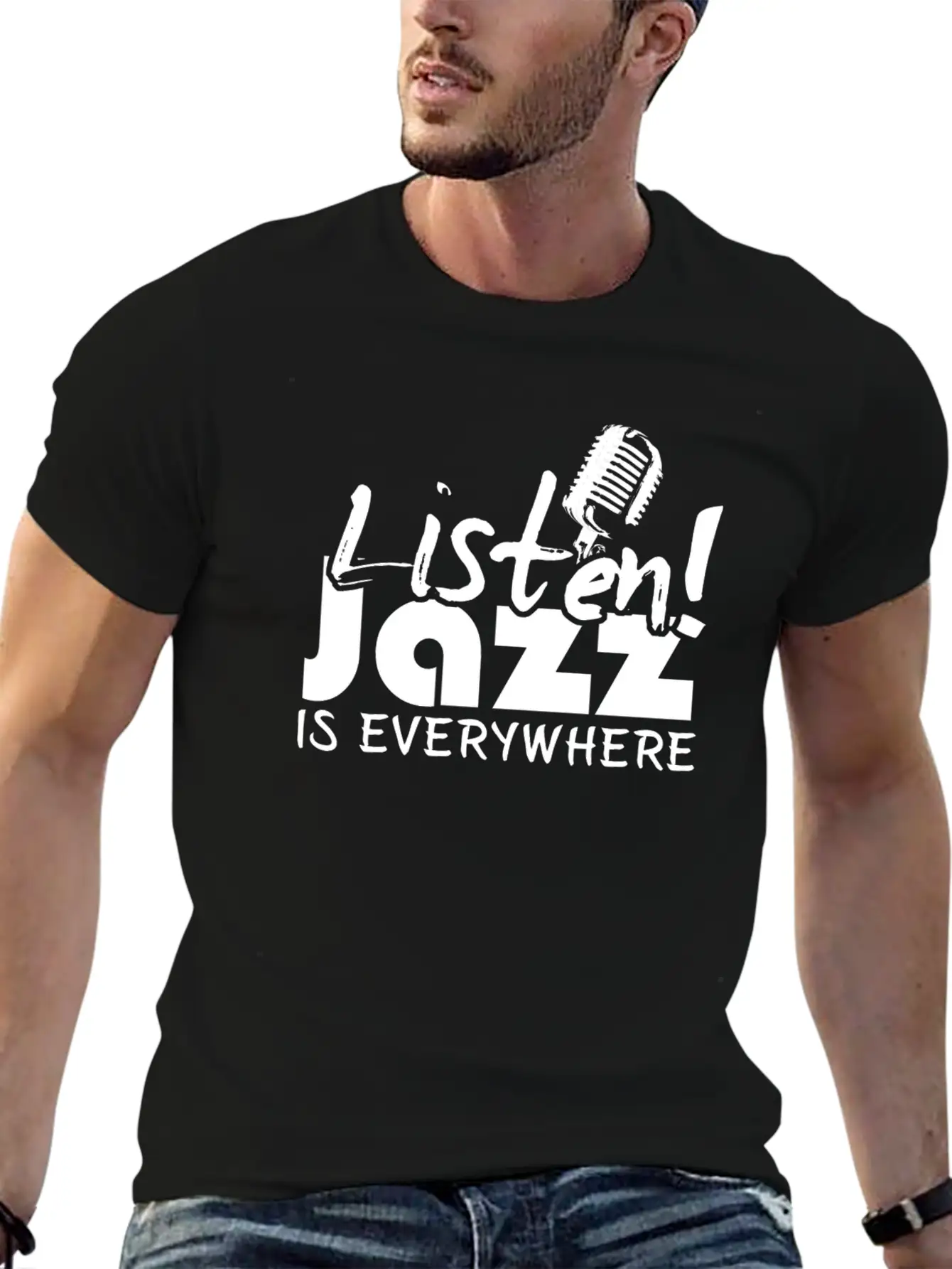 Jazz - Music - Saxophone - Sax - Rythm - Trumpet Timeless Short Sleeve Tee – Comfy And Minimalist Design