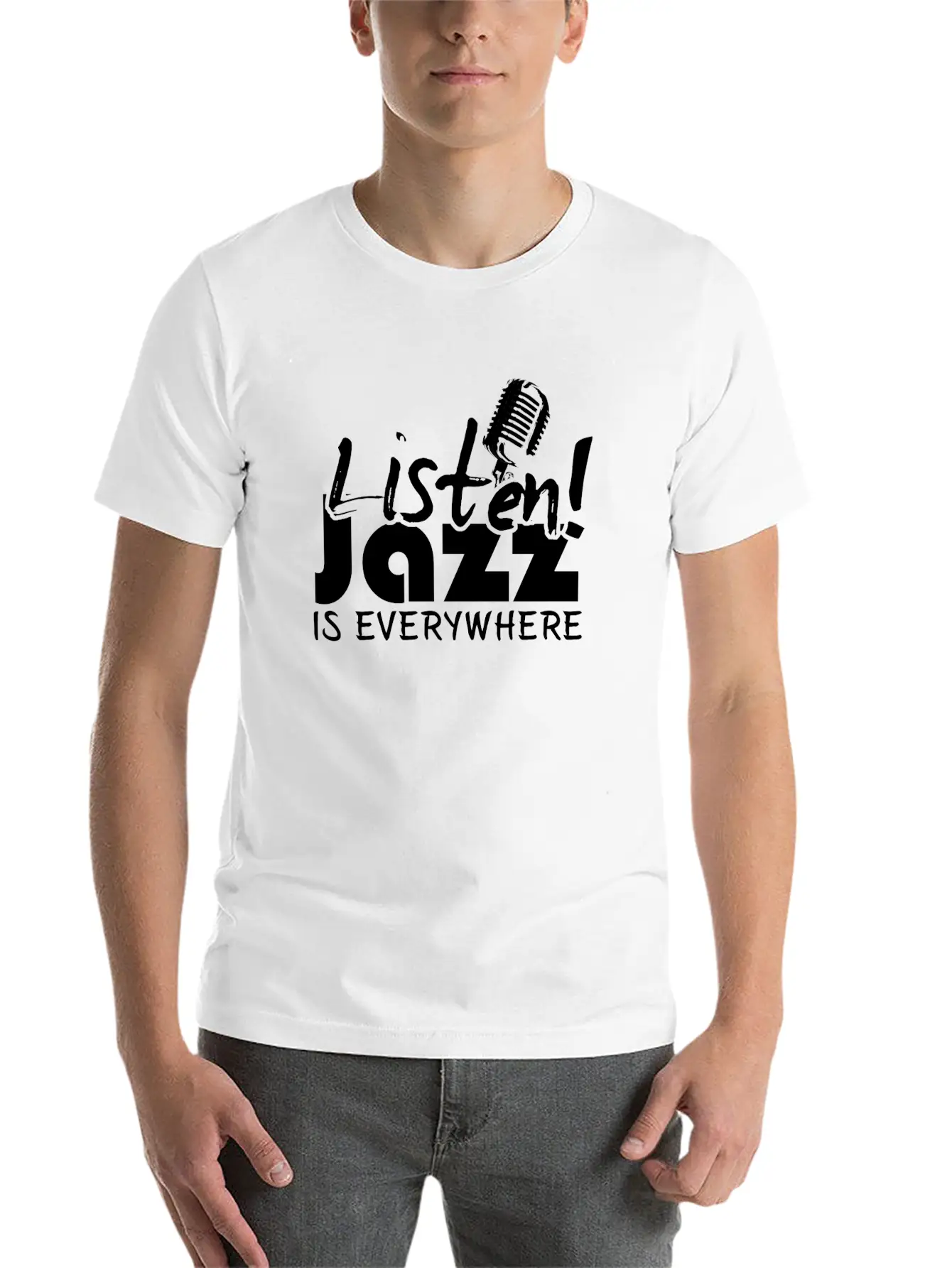 Jazz - Music - Saxophone - Sax - Rythm - Trumpet Timeless Short Sleeve Tee – Comfy And Minimalist Design