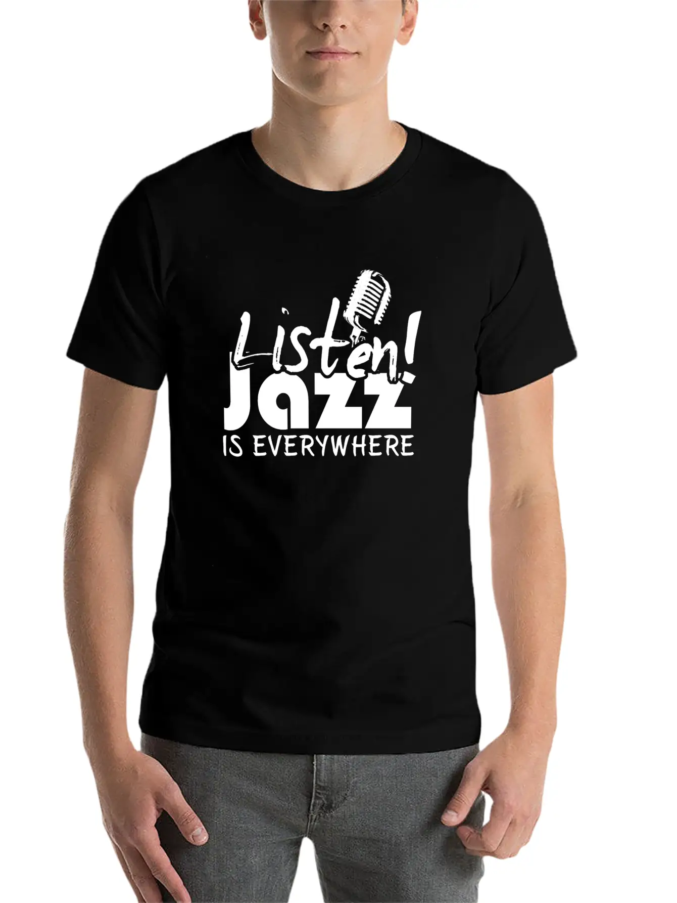 Jazz - Music - Saxophone - Sax - Rythm - Trumpet Timeless Short Sleeve Tee – Comfy And Minimalist Design