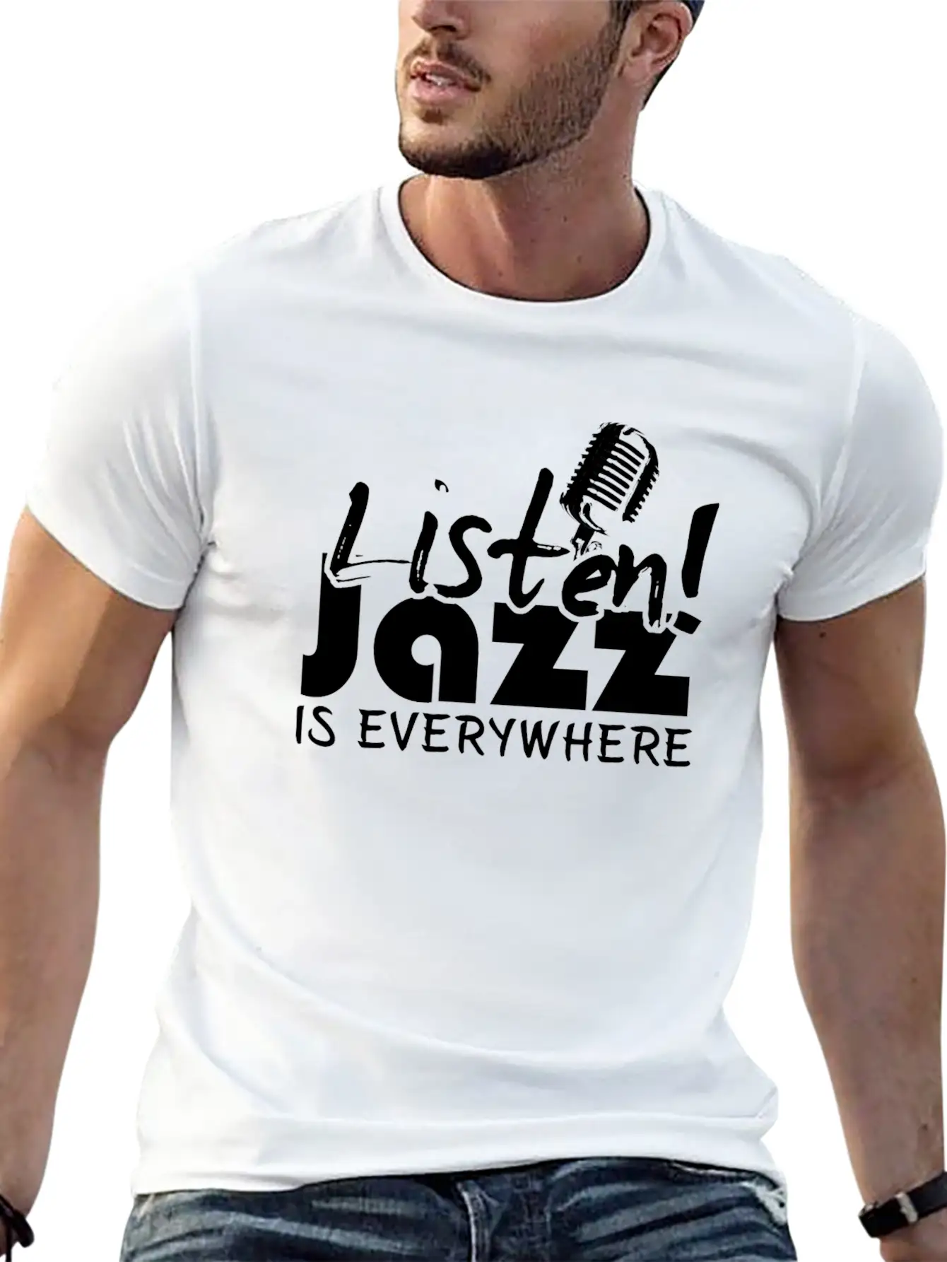 Jazz - Music - Saxophone - Sax - Rythm - Trumpet Timeless Short Sleeve Tee – Comfy And Minimalist Design