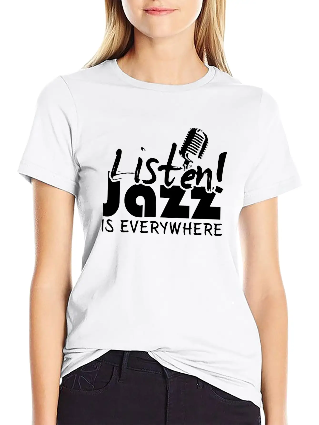 Jazz - Music - Saxophone - Sax - Rythm - Trumpet Timeless Short Sleeve Tee – Comfy And Minimalist Design