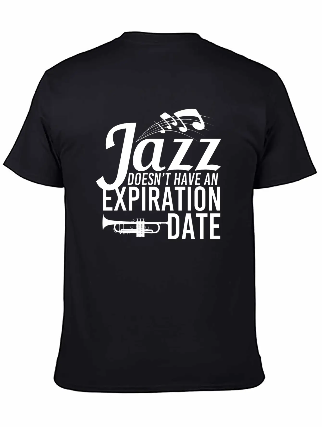 Jazz - Trumpet - Saxophone - Music - I Love Jazz Stylish Everyday T-Shirt – Unisex Basic Cotton Tee